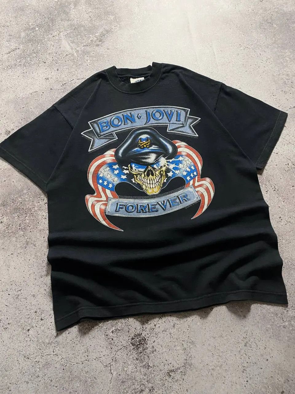 Bon Jovi × Vintage 2000s BON JOVI FOREVER EURO CRUSH TOUR ROCK BAND T SHIRT Size US M / EU 48-50 / 2 - 2 Thumbnail
