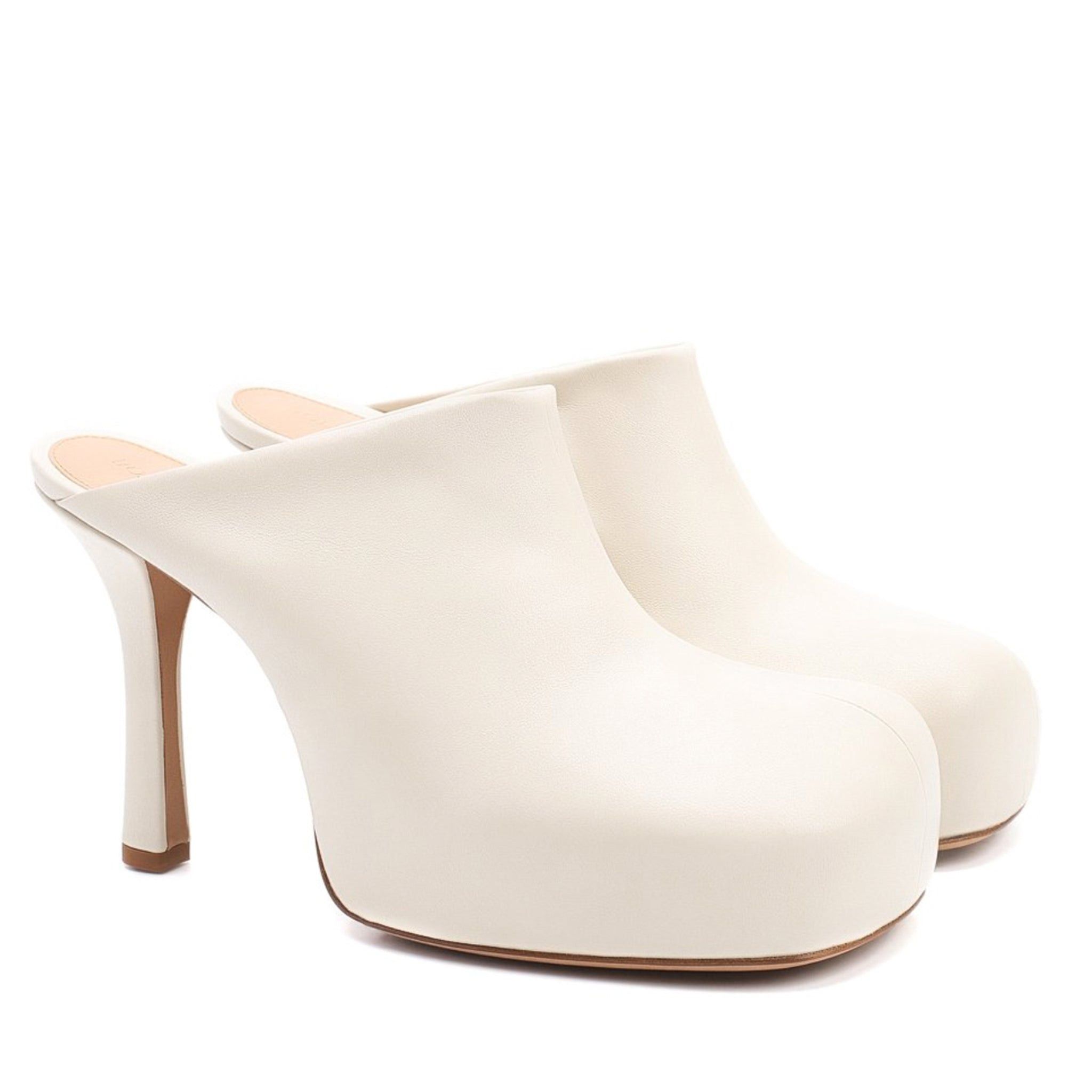Bottega Veneta Bottega Veneta The Bold Ladies White Mules Size US 9 / IT 39 - 3 Thumbnail