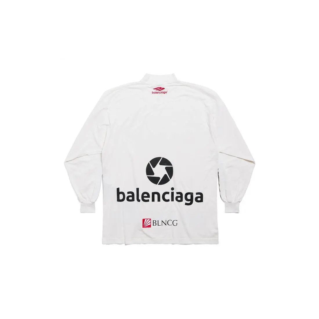 Balenciaga o1w1db10426 Top League Long Sleeve T-Shirt Oversized Size US M / EU 48-50 / 2 - 2 Thumbnail