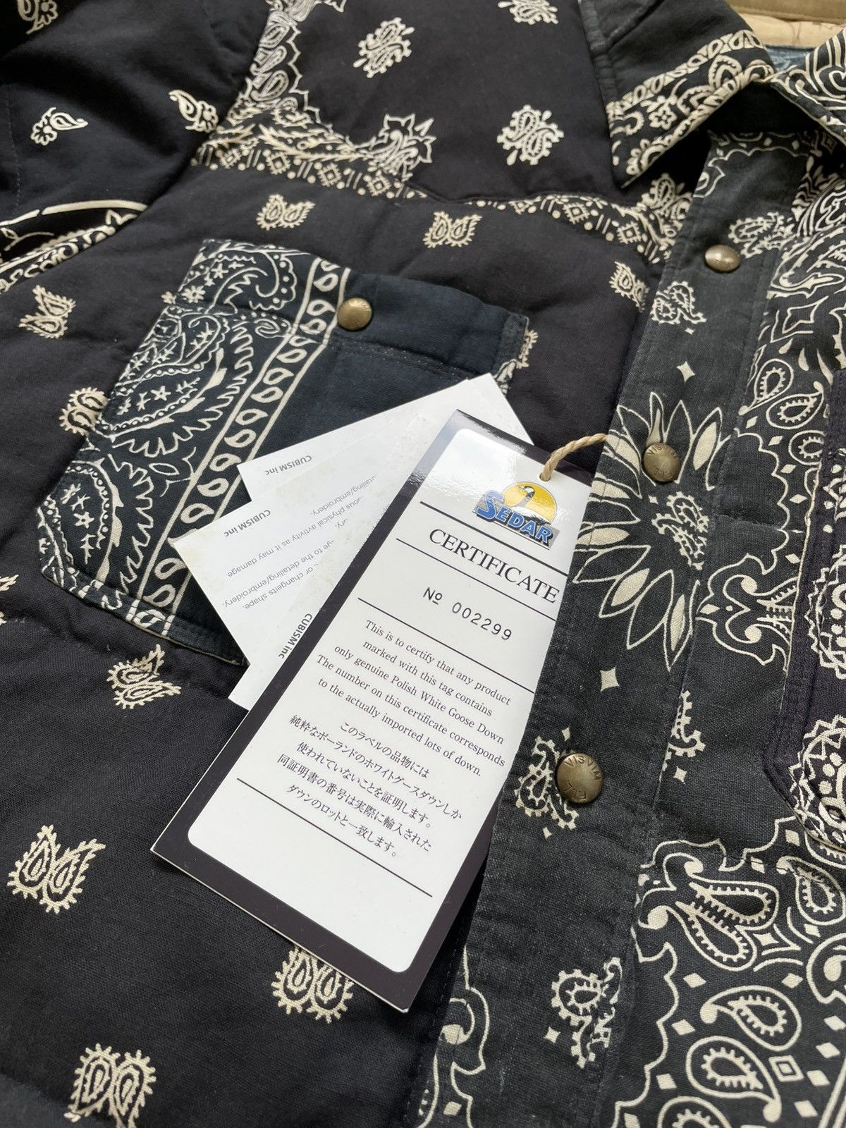 Visvim Visvim ICT Kerchief Down Jacket Black Bandana 12FW Size US M / EU 48-50 / 2 - 8 Thumbnail
