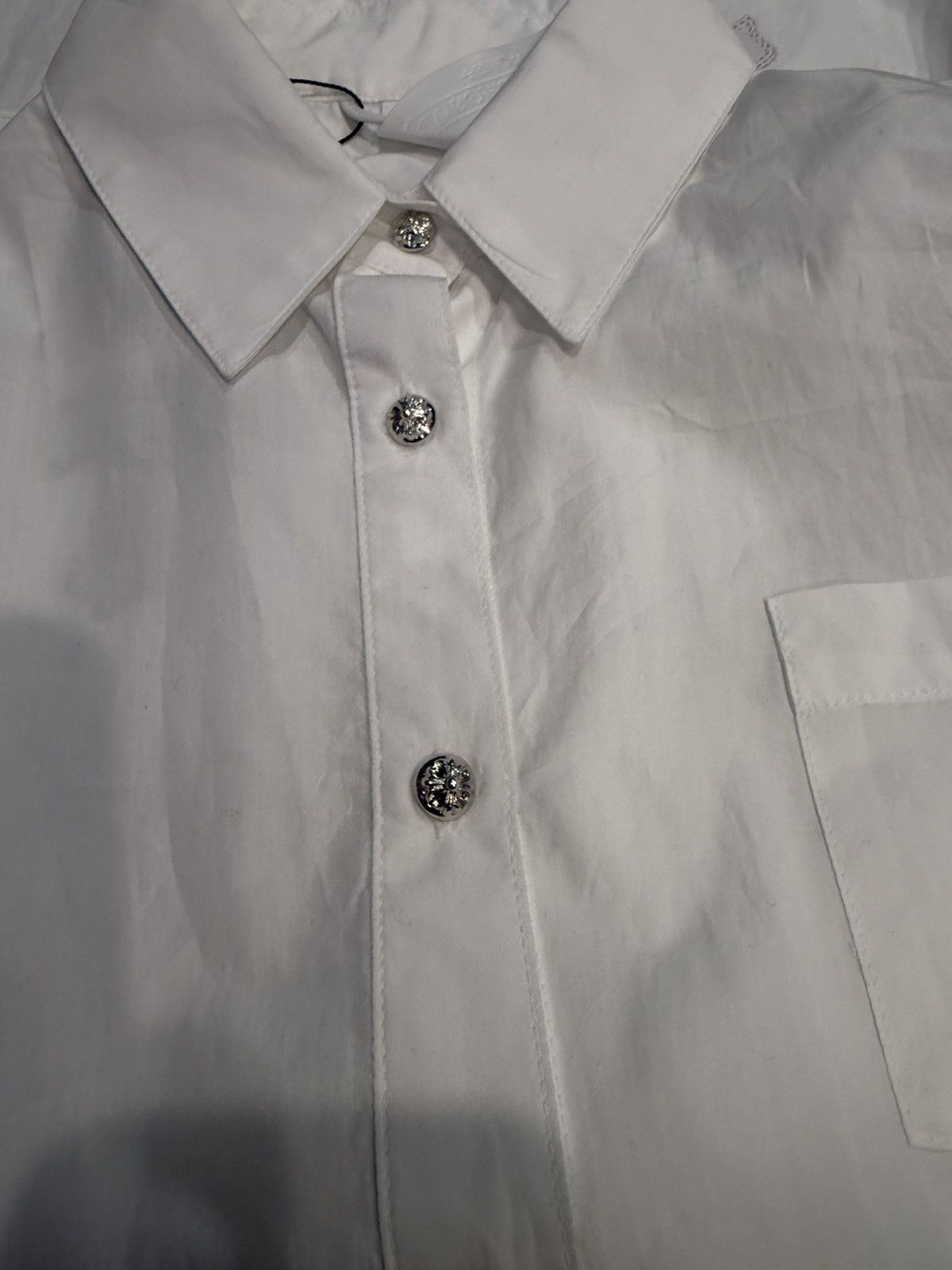 Chrome Hearts CHROME HEARTS 'WHITE PATCH' BUTTON DRESS SHIRT Size US M / EU 48-50 / 2 - 7 Thumbnail