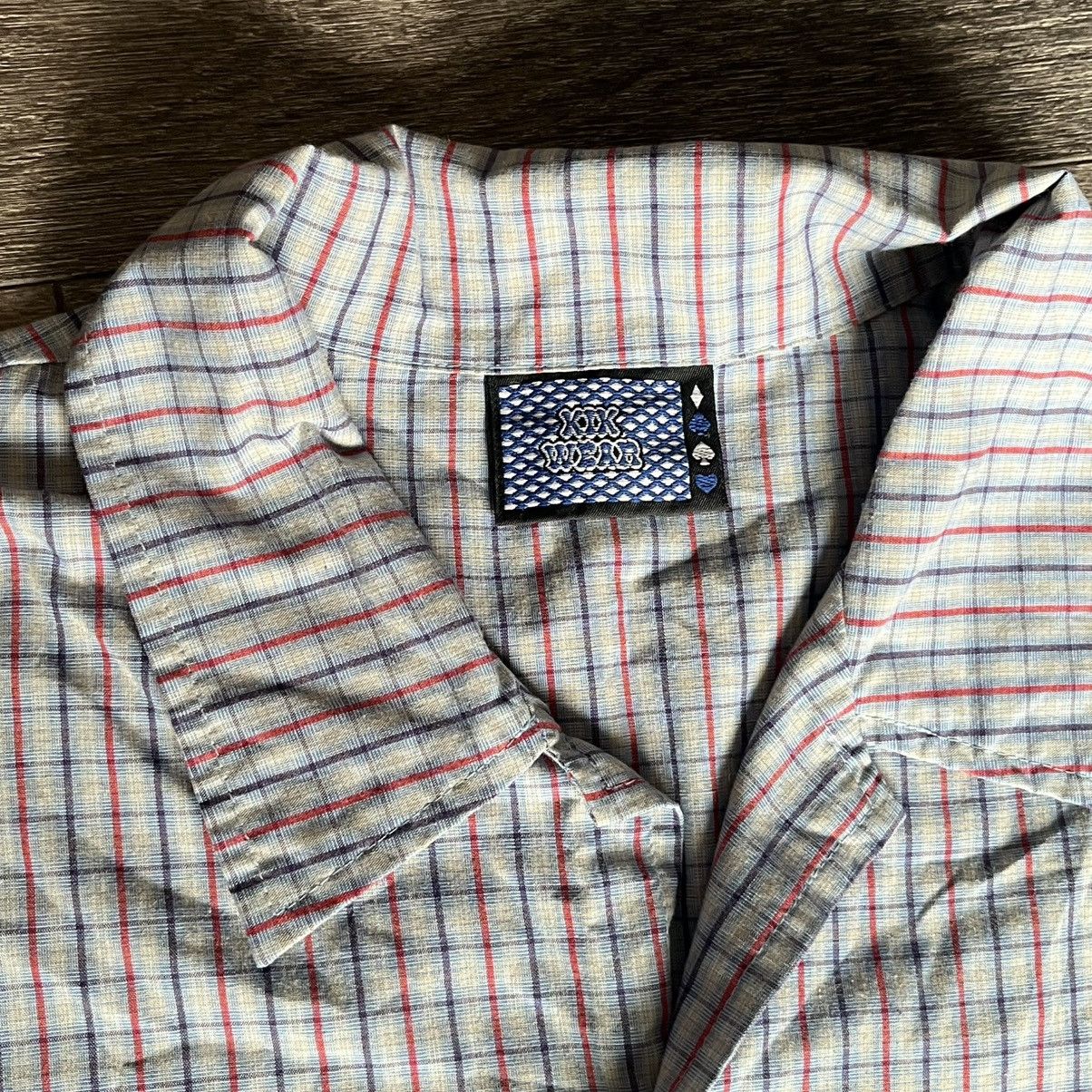 JNCO Vintage 90s Kikwear JNCO Jeans Plaid Check S/S Button Shirt Size US L / EU 52-54 / 3 - 6 Thumbnail