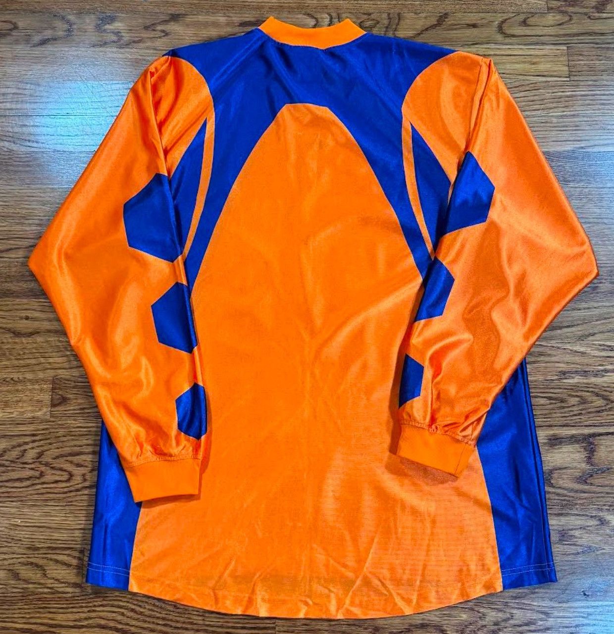 Adidas Vintage Adidas Orange / Blue Goaltender Jersey (Size L) Size US L / EU 52-54 / 3 - 3 Thumbnail