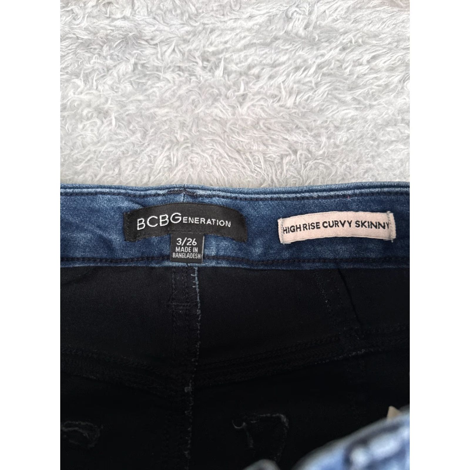 BCBGeneration BCBGeneration Jeans Juniors 3 Blue Denim High Rise Skinny Cotton 24x26 Jeans Womens Boyfriends? Size 26" / US 2 / IT 38 - 6 Thumbnail