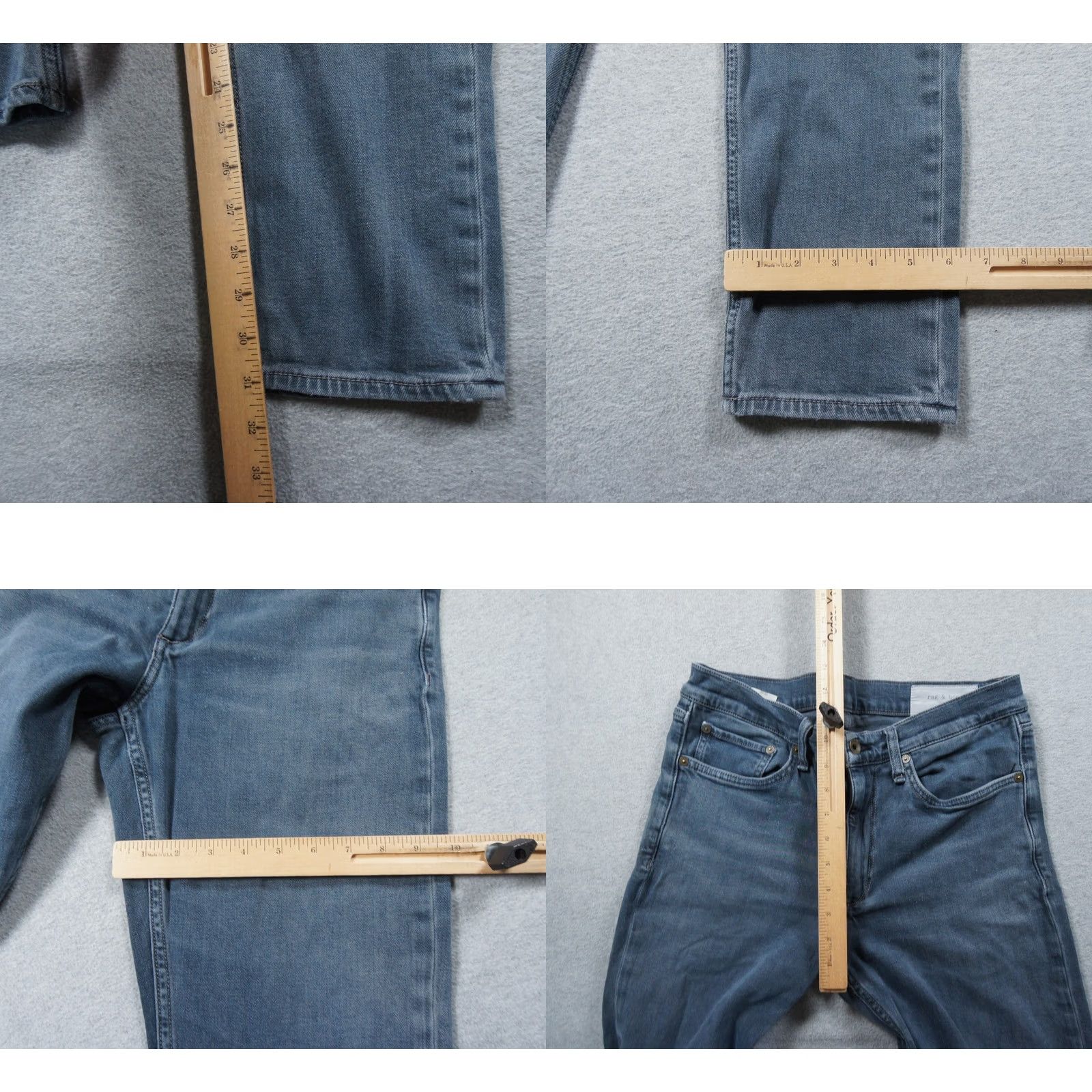Rag & Bone rag & bone Jeans Mens 31x31 Blue Denim Slim Fit 2 Casual Adult Designer Jeans Size US 31 - 8 Thumbnail