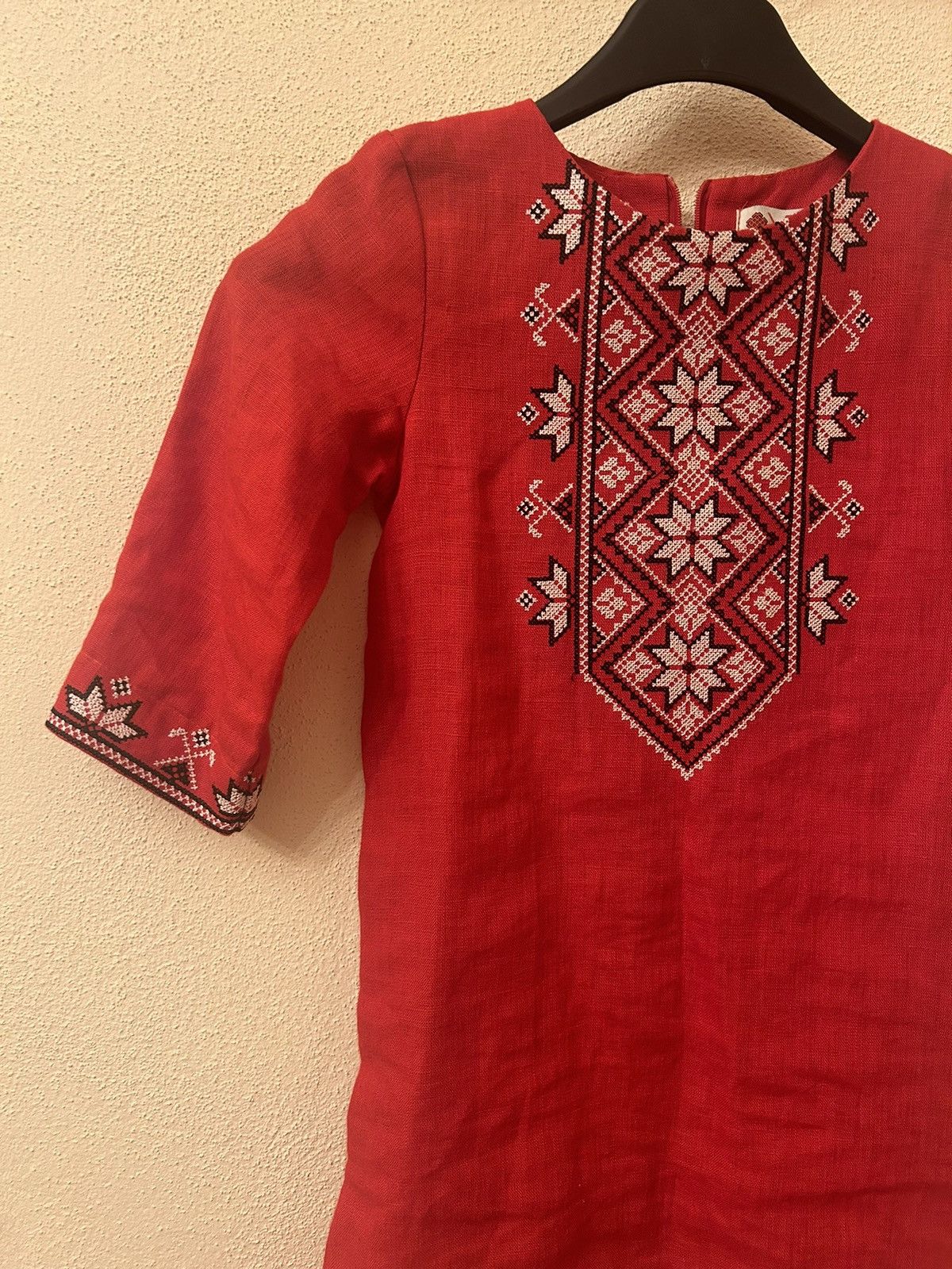 Vintage Girl’s dress with embroidery Size ONE SIZE - 2 Thumbnail