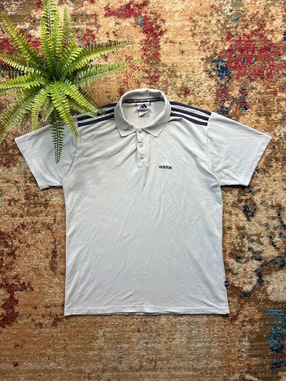 Adidas × Vintage 🌪️ 90’s ADIDAS 3 STRIPES RETRO POLO SMALL LOGO Y2K Size US L / EU 52-54 / 3 - 1 Thumbnail