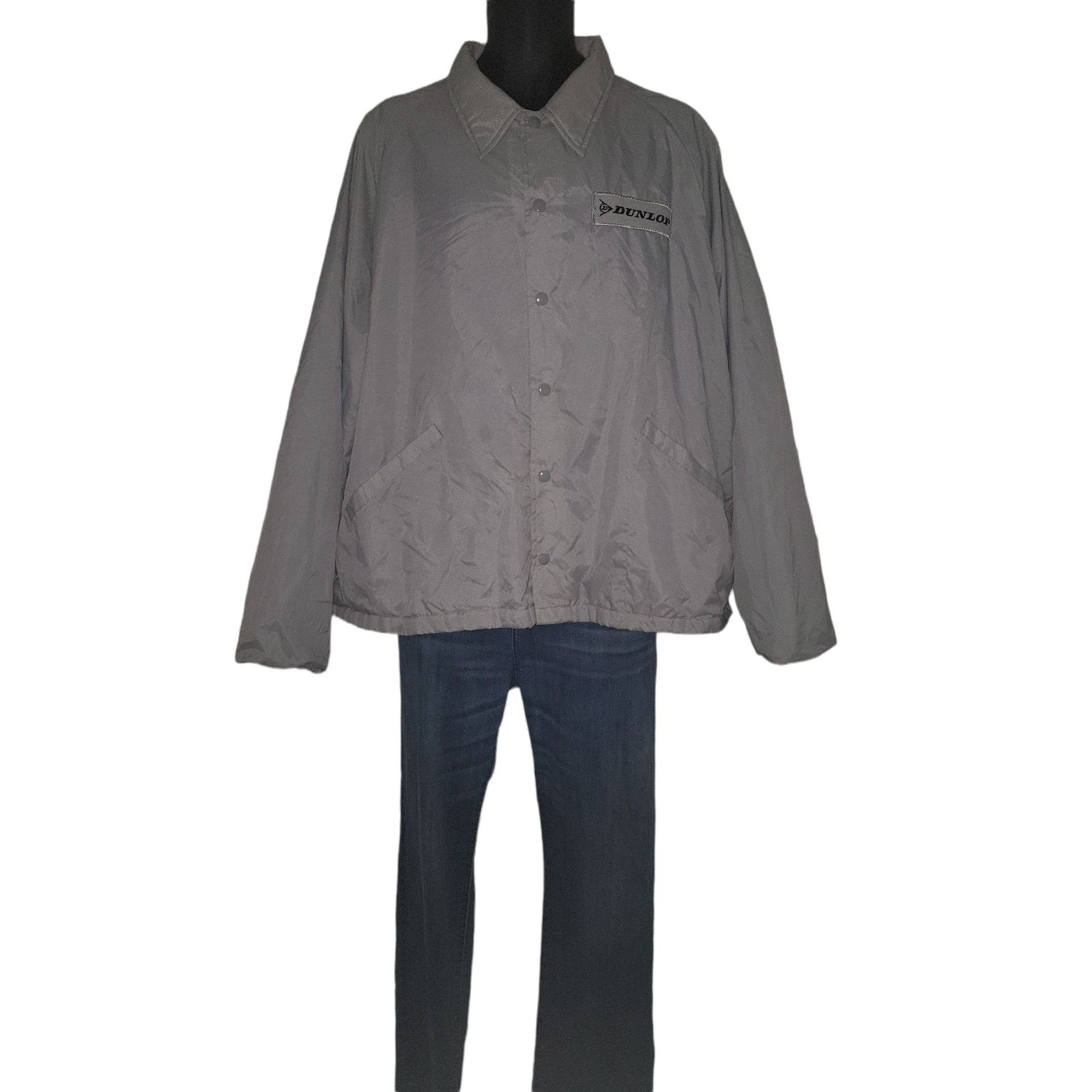 Dunlop Vintage Dunlop Swingster Jacket Men Sz XXL 80s Gray Embroide Size US XXL / EU 58 / 5 - 1 Thumbnail