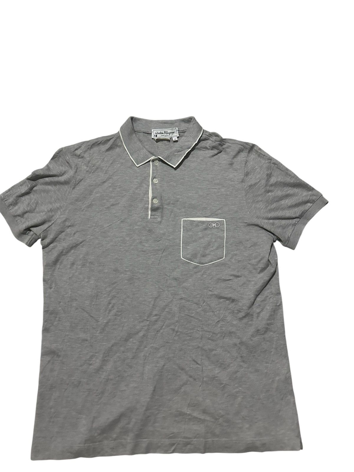 Salvatore Ferragamo × Vintage Polo by salvatore ferragamo made in italy Size US M / EU 48-50 / 2 - 2 Thumbnail