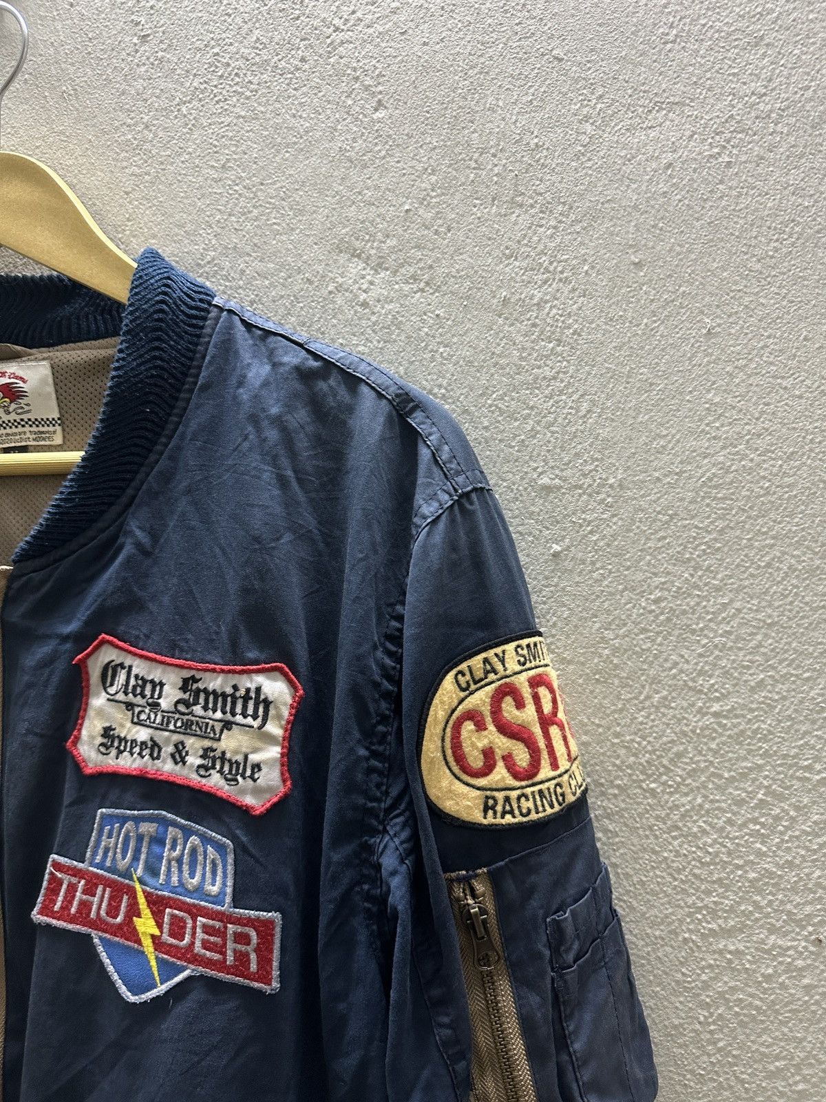 Vintage Vintage Clay Smith Hot Rod Thunder Racing Calif Jacket Size US L / EU 52-54 / 3 - 11 Thumbnail