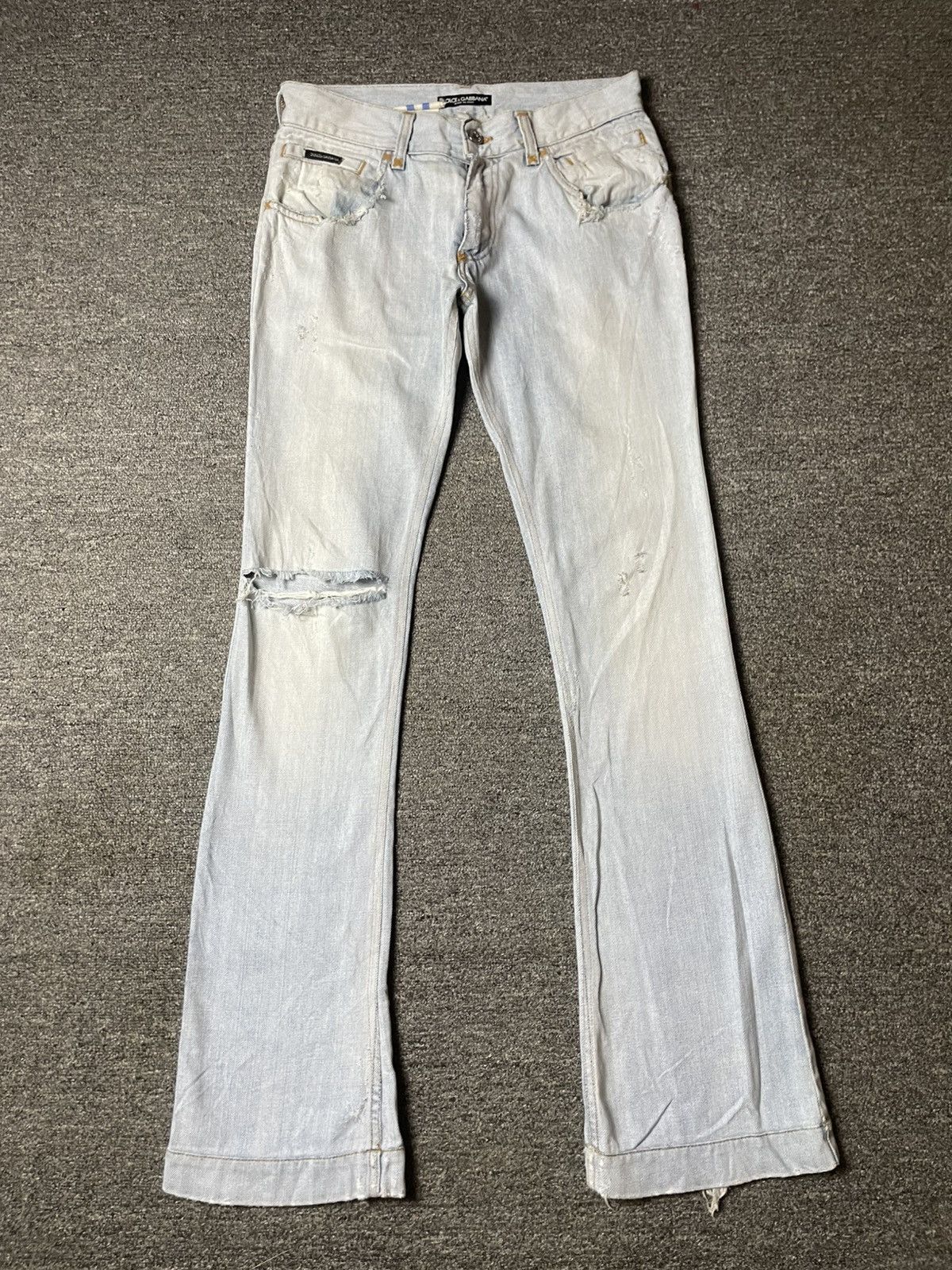 Dolce & Gabbana Dolce & Gabbana Bootcut Denim Jeans (142) Size US 31 - 1 Thumbnail