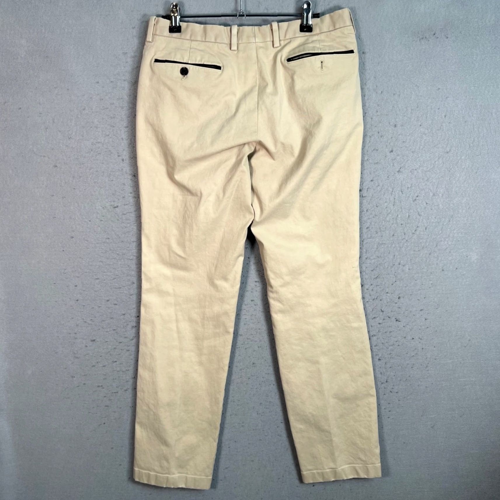 Vintage Tomorrowland Mens Slim-Fit Beig e Cotton Blend Chino Pants Size 46 Casual Shirt? Size US 30 / EU 46 - 2 Thumbnail