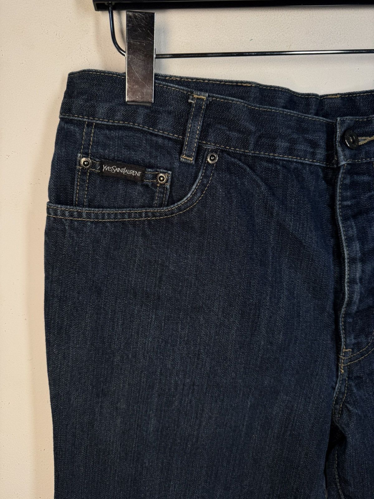 Yves Saint Laurent 34x30 YSL Jeans Denim Pants Indigo Selvedge Vintage Yves Size US 34 / EU 50 - 5 Thumbnail