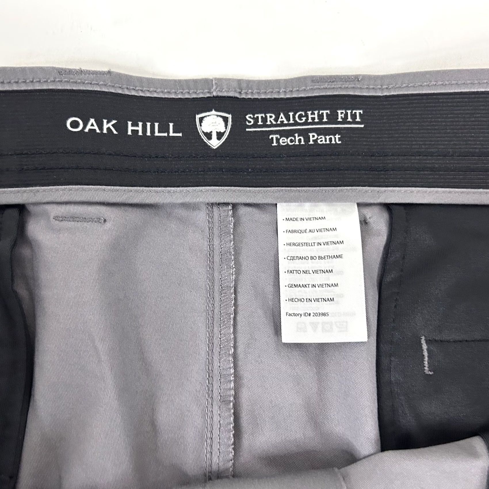 Vintage Oak Hill Pants Gray Cotton Blend Flat Front Straight Fit 48x30 Mens Regular Keywords: Dress Pants Casual 30 Inseam Mens Size US 32 / EU 48 - 3 Thumbnail