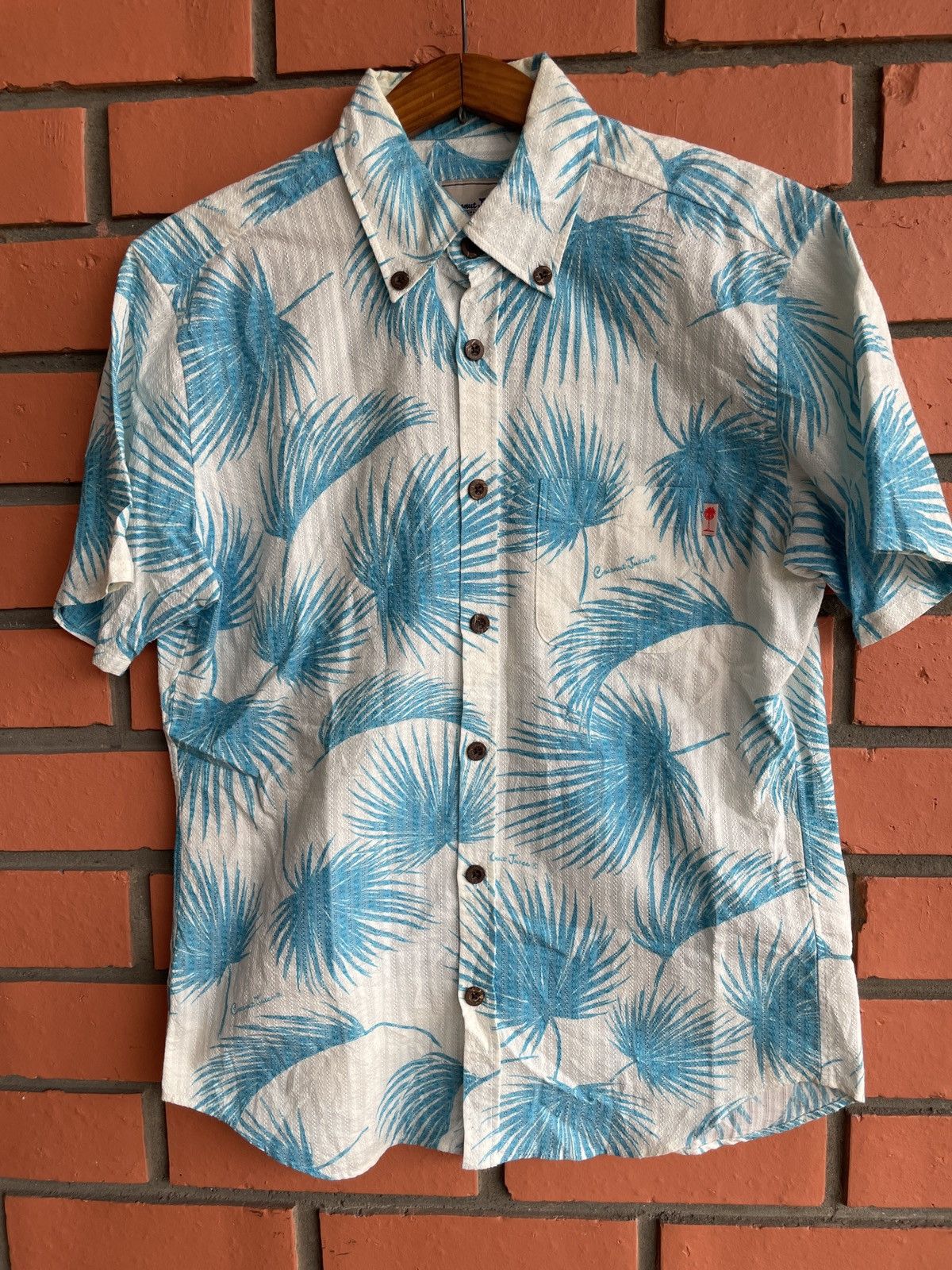 Japanese Brand × Vintage Vintage Coconut Juice Okinawa Island Hawaiian barkcloth M Size US M / EU 48-50 / 2 - 2 Thumbnail