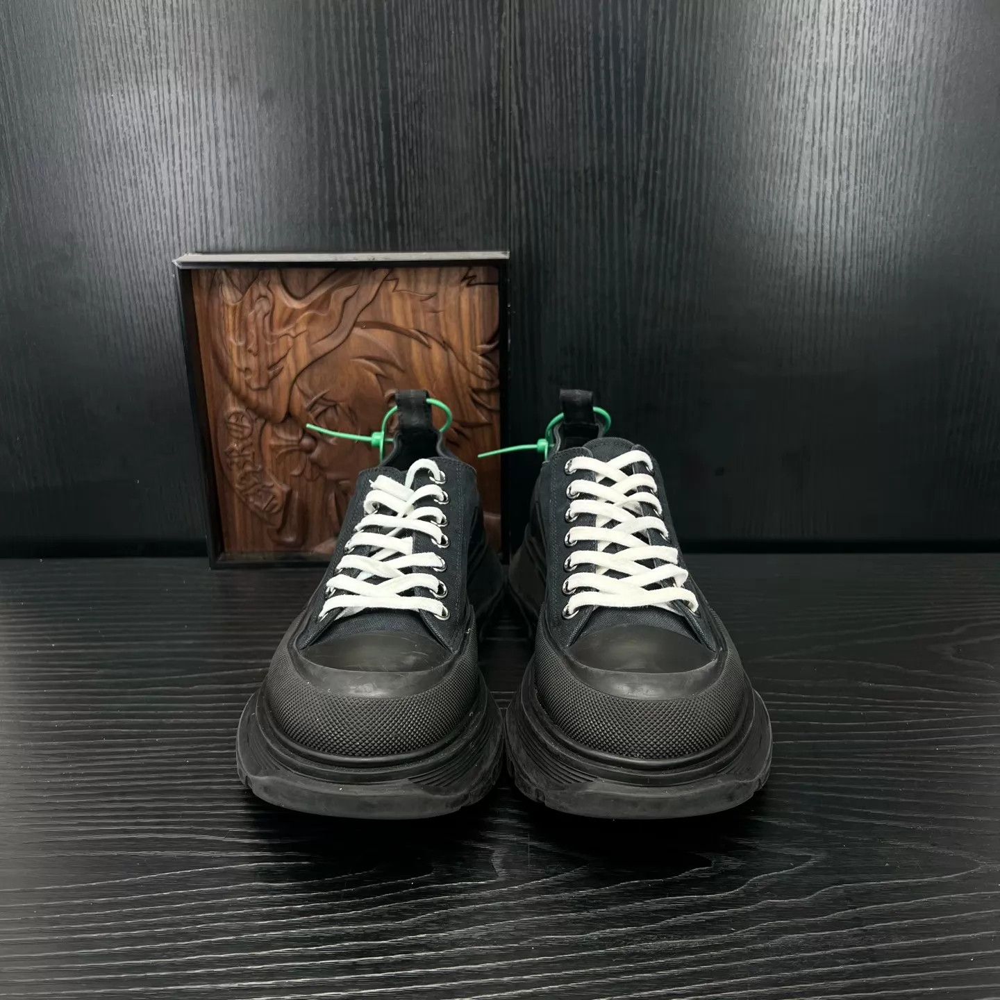 Alexander McQueen McQueen All Black 43.5 Martin Boots Box Excellent Size US 10.5 / EU 43-44 - 7 Thumbnail