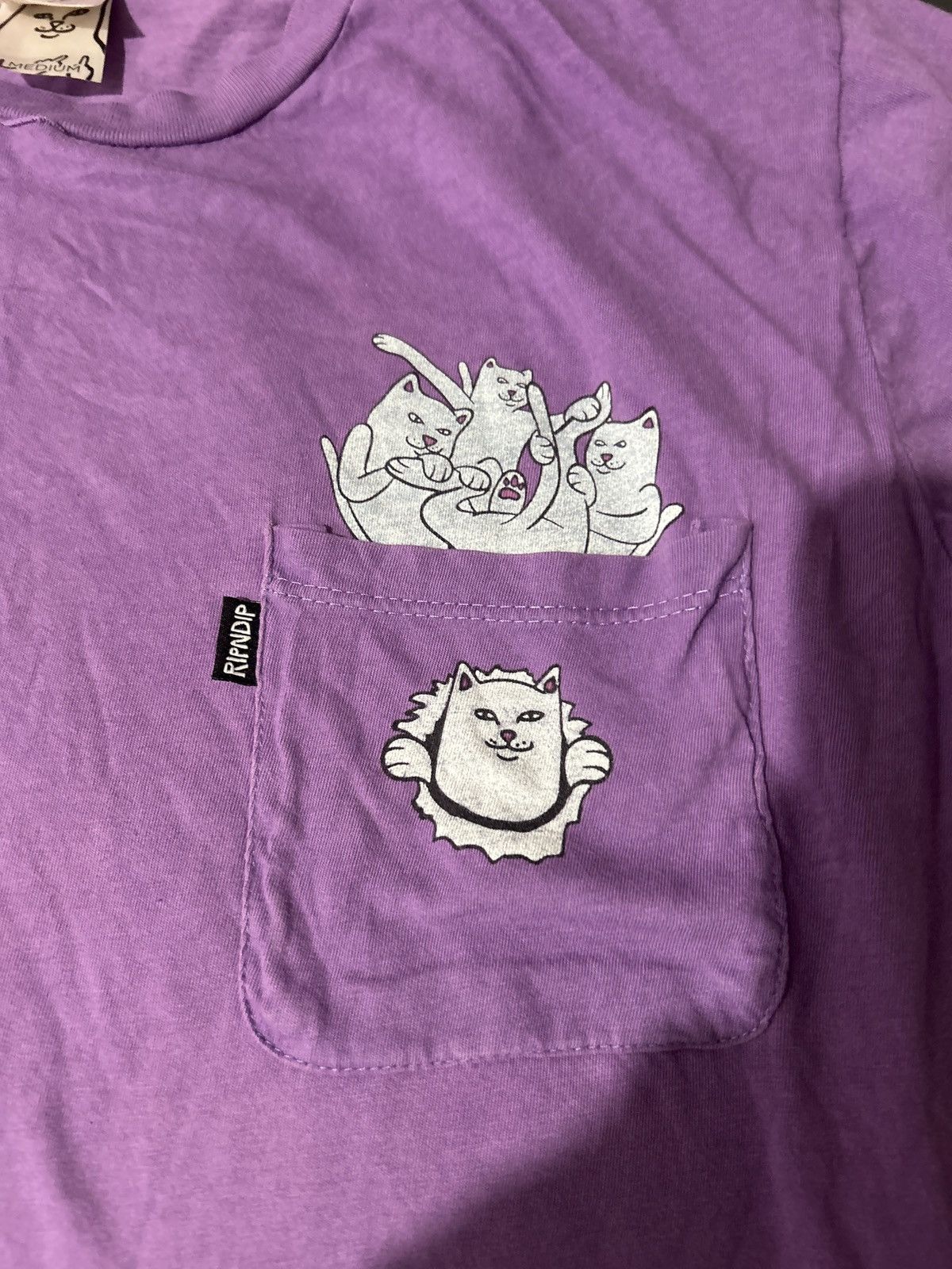 RIPNDIP RipNDip Cats Purple Tee Shirt Size US M / EU 48-50 / 2 - 4 Thumbnail