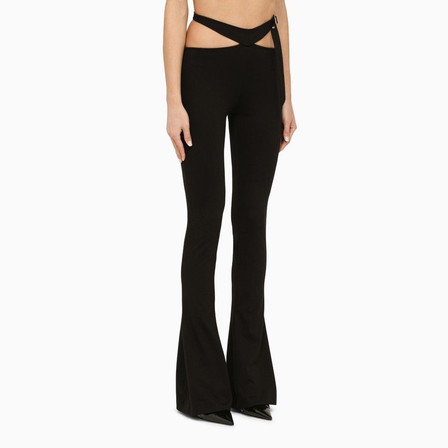 The Attico o1d2blof1024 Slim Trouser With Cut Out in Black Size 28" / US 6 / IT 42 - 3 Thumbnail