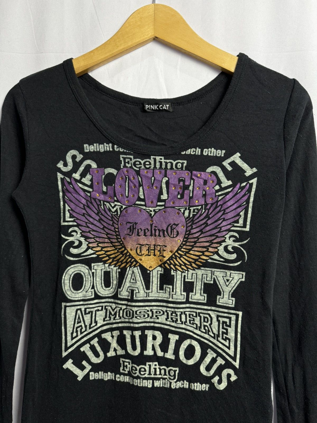 Beauty Beast × Hysteric Glamour × Japanese Brand Gothic style japanese lover wing pink cat long sleeve Size US S / EU 44-46 / 1 - 4 Thumbnail