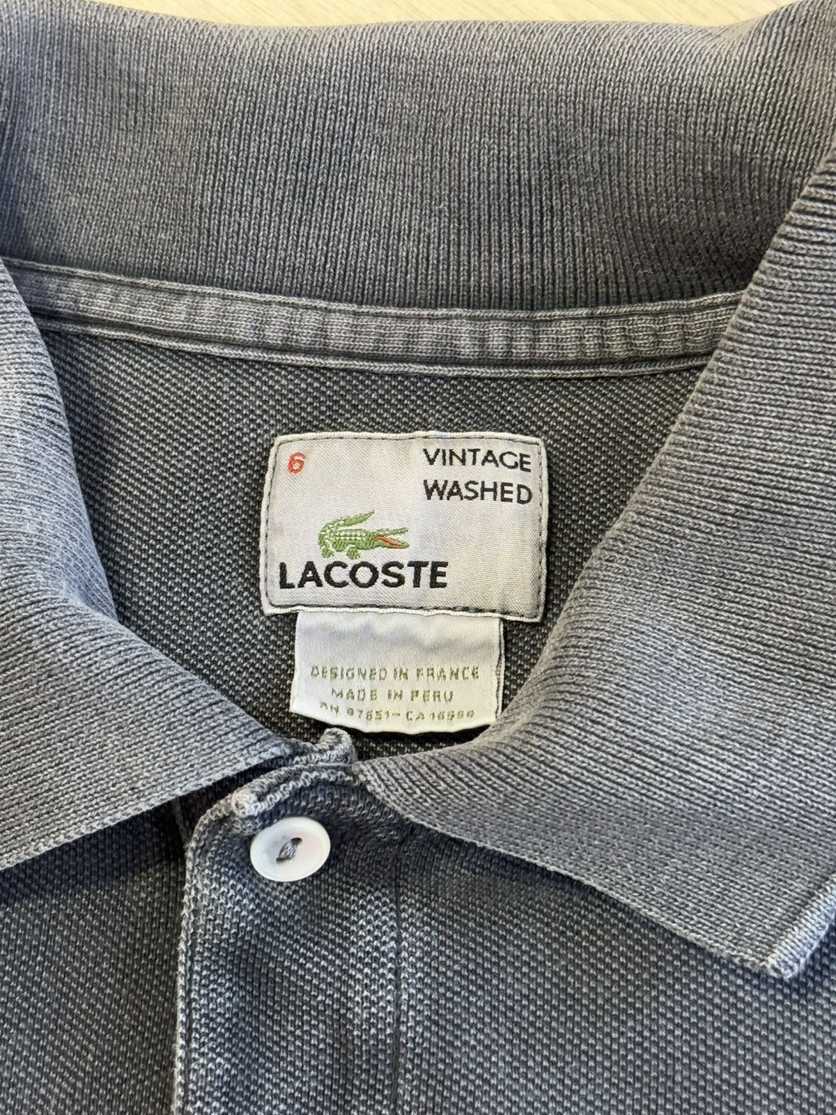 Lacoste 🔷Vintage Washed Lacoste Polo 90s🔷 Size US XL / EU 56 / 4 - 4 Thumbnail