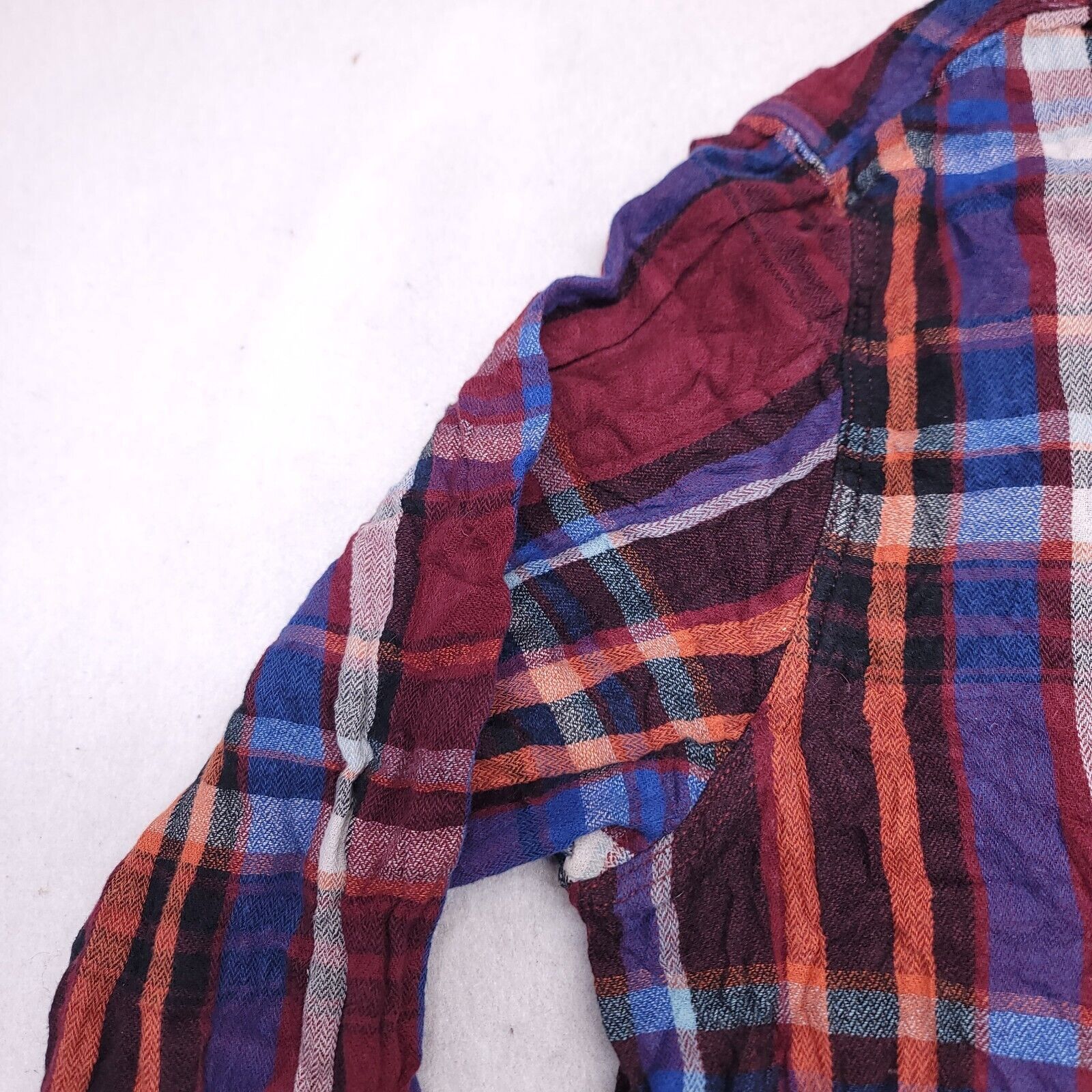 Mossimo Mossimo Madras Flannel Shirt Mens Size Large L Red Blue Size US L / EU 52-54 / 3 - 4 Thumbnail