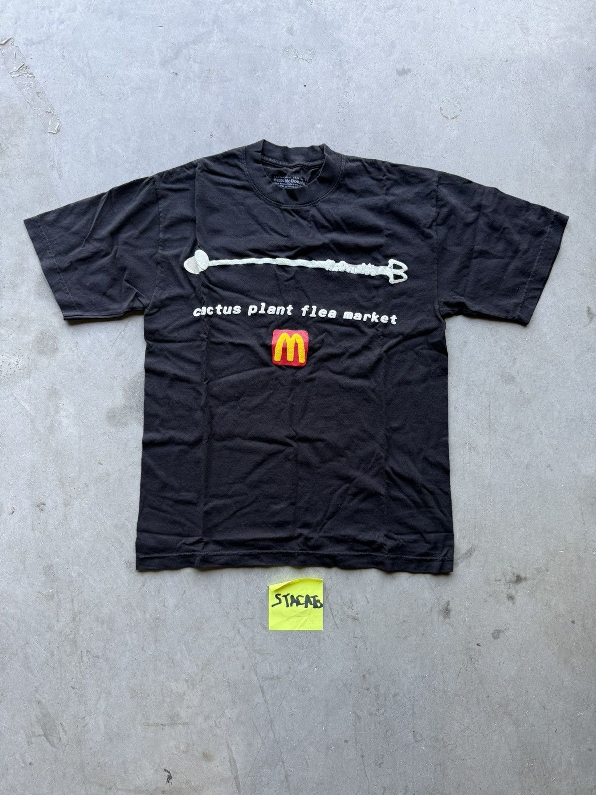 Cactus Plant Flea Market CPFM x McDonlald’s Coffee Stirrer Tee Black Size US M / EU 48-50 / 2 - 1 Thumbnail