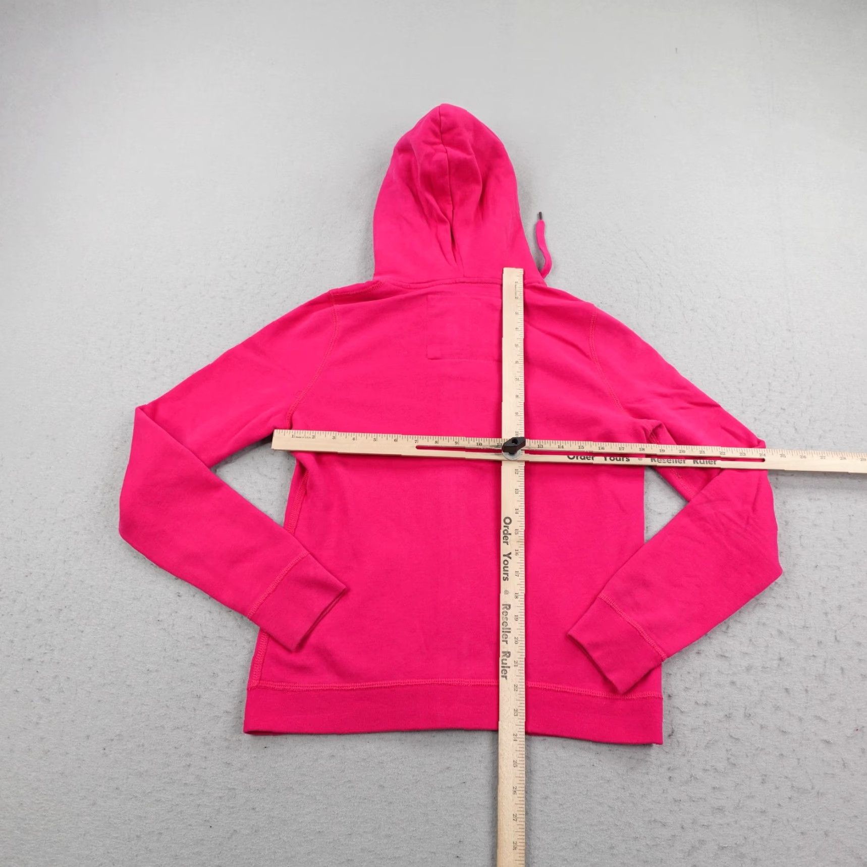 Abercrombie & Fitch VINTAGE Abercrombie & Fitch Hoodie Womens L Pink Full Zip A&F NY Sweatshirt Y2K Womens Size L / US 10 / IT 46 - 5 Thumbnail