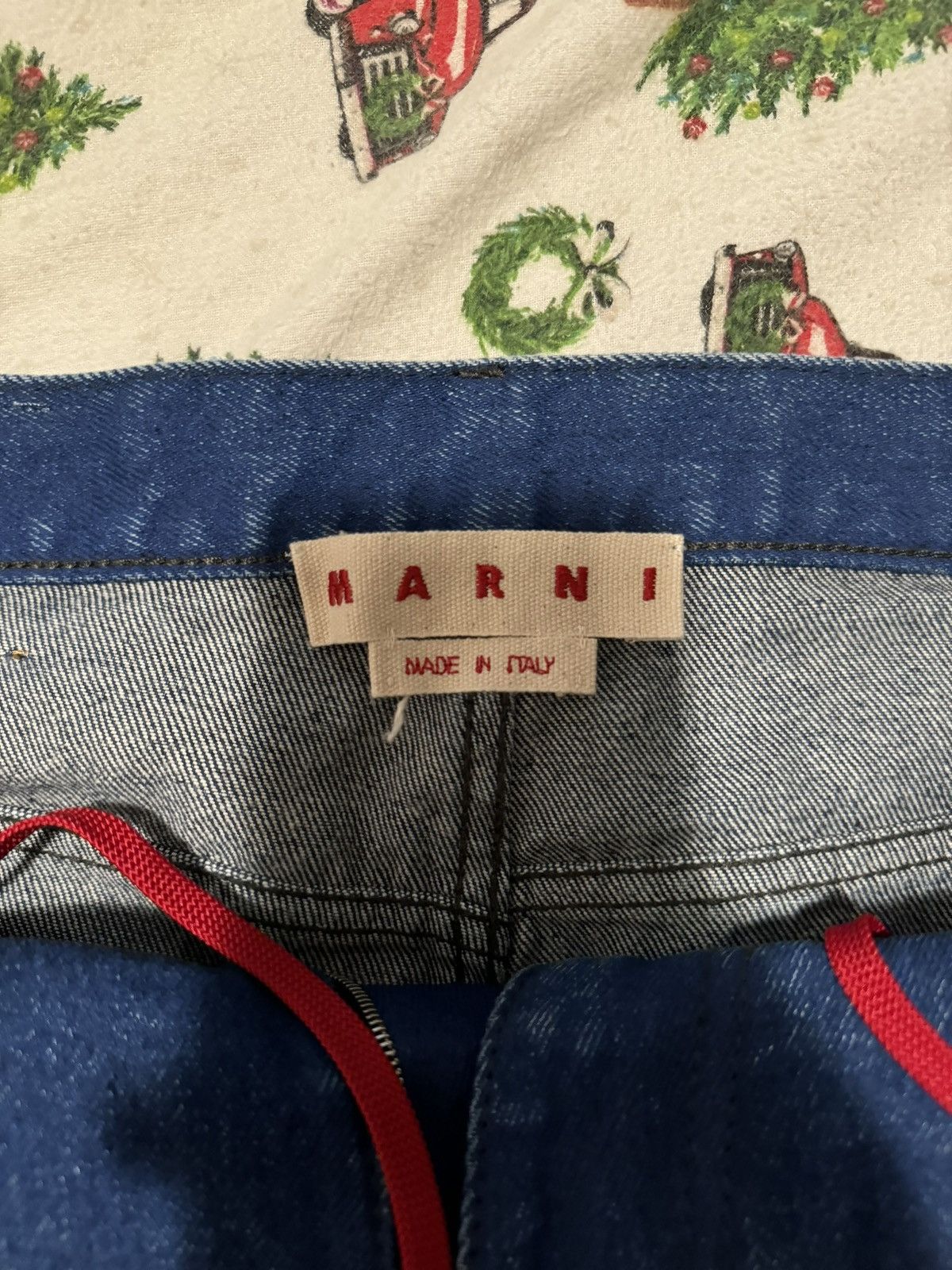 Marni Marni Logo Patch Wide Leg Jeans Size US 32 / EU 48 - 4 Thumbnail