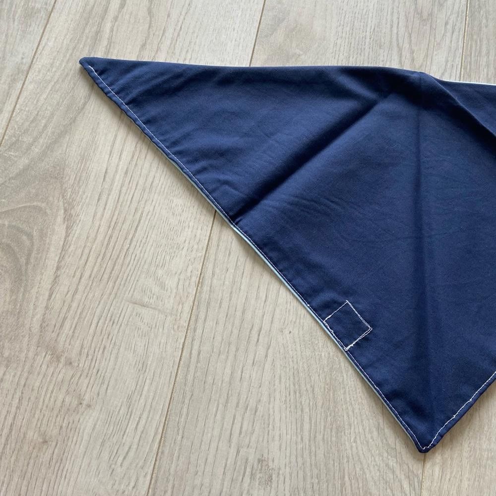 Designer Louies Lil Shop Blue Whale Hello There Dog Bandana Size ONE SIZE - 5 Thumbnail