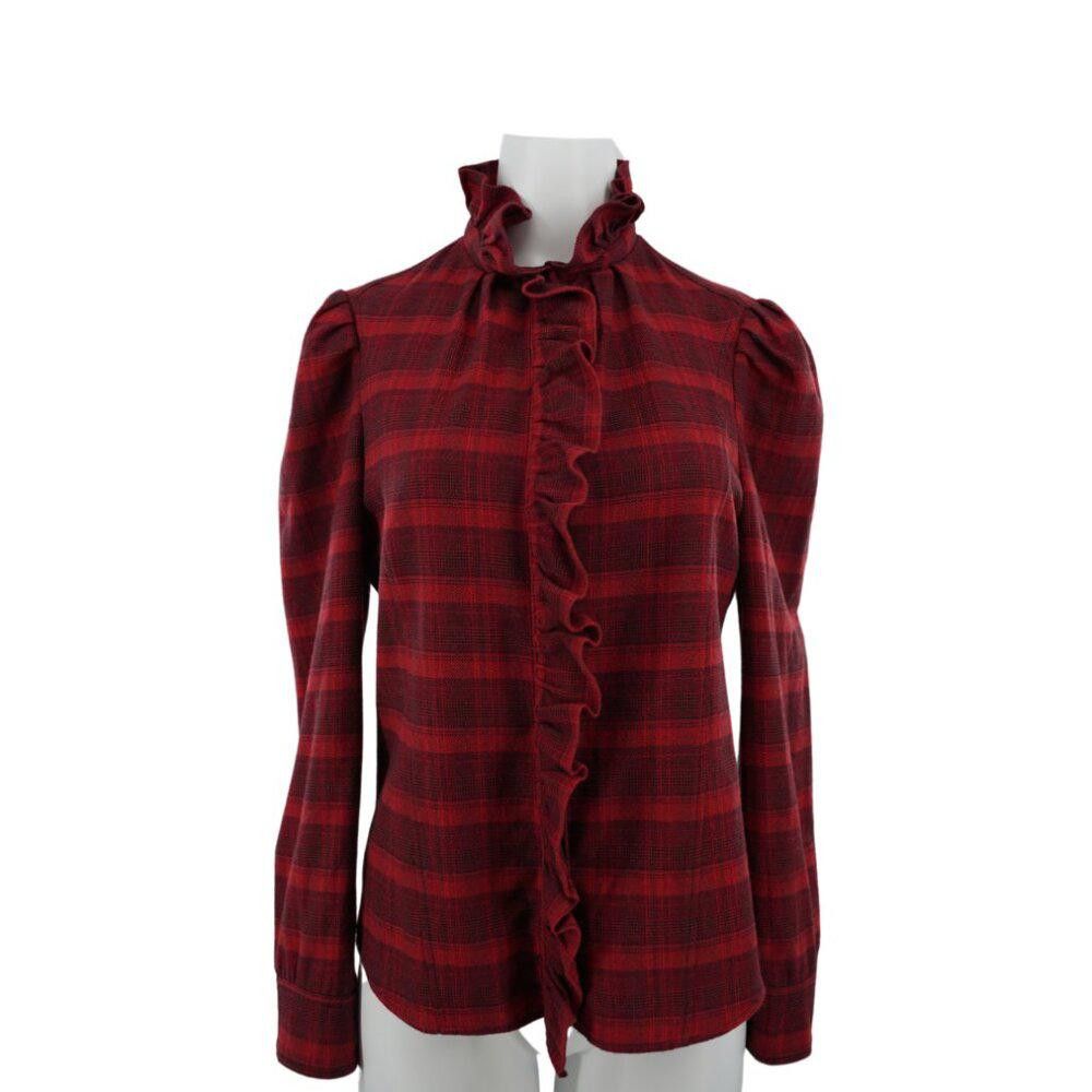 Isabel Marant Isabel Marant Etoile Ruffle Plaid Blouse Size Small Size S / US 4 / IT 40 - 1 Thumbnail