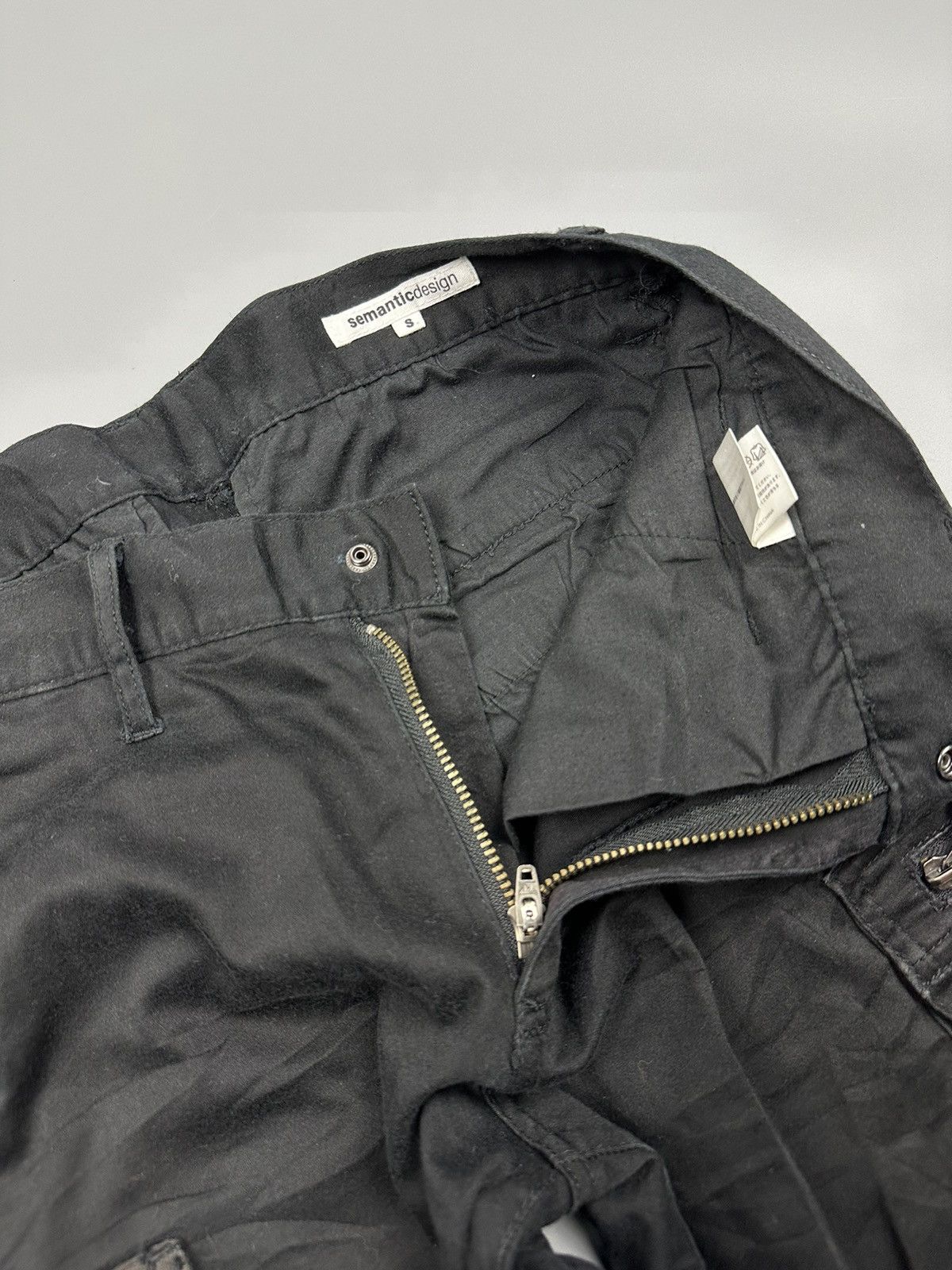 If Six Was Nine × Le Grande Bleu (L.G.B.) × semanticdesign 🔥Sick🔥Semantic Design Bondage Multi Pocket Pants Size US 31 - 13 Thumbnail