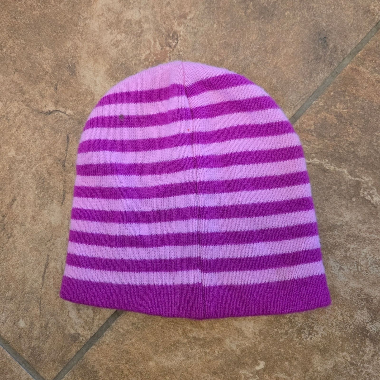 Other Pink Striped | MOMENTUM BRANDS | Knit Beanie Size ONE SIZE - 2 Thumbnail