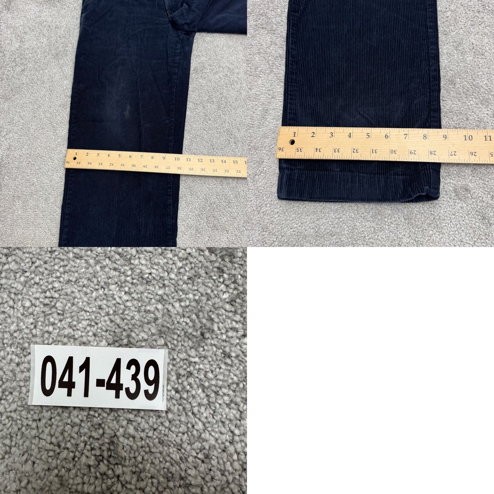 Vintage L.L. Bean Classic Fit Corduroy Pants Mens 36x34 Navy Blue Straight Leg Stretch Casual Pants Mens Size US 36 / EU 52 - 10 Thumbnail
