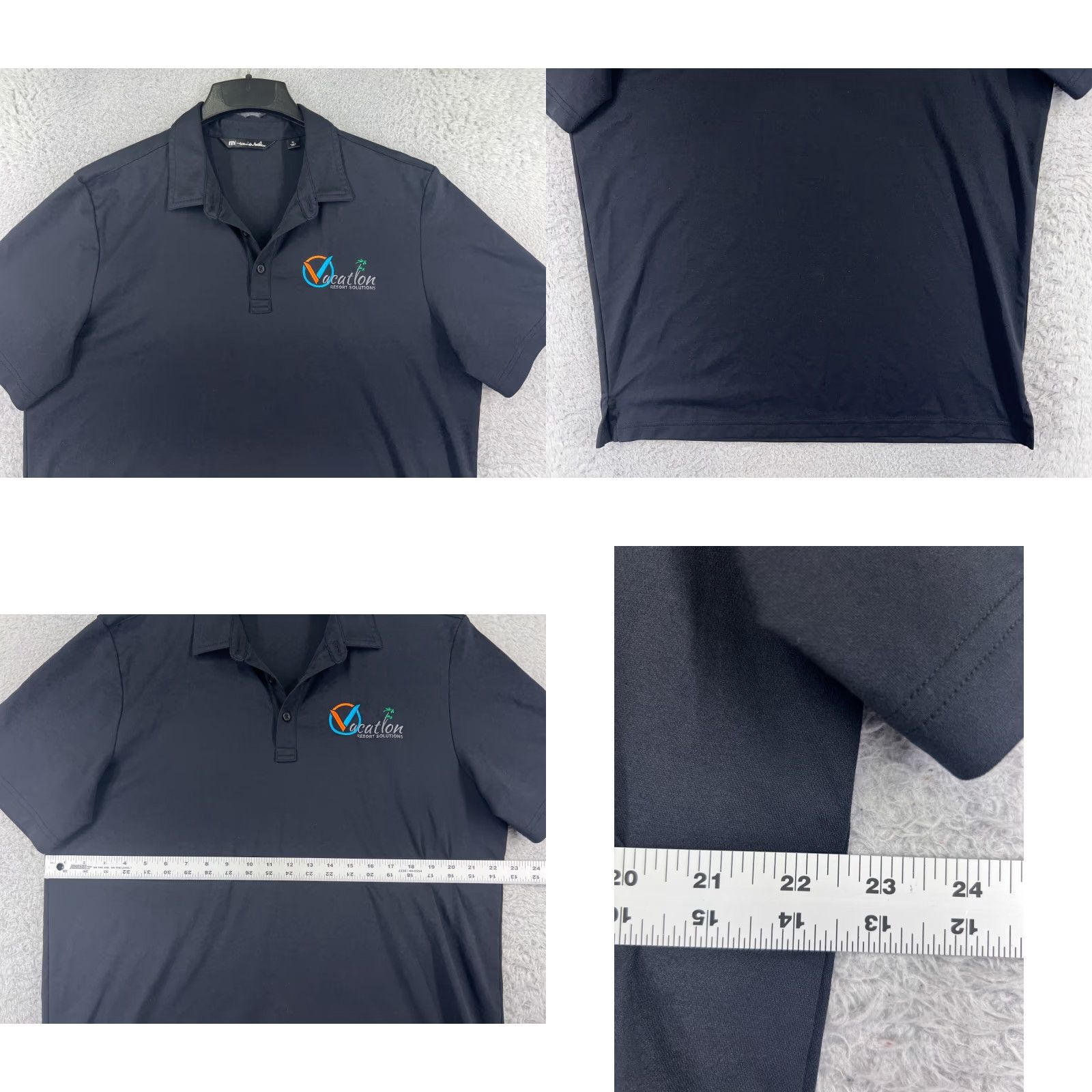 TravisMathew Travis Mathew Polo Shirt Mens XL Black Cotton Blend Golf Polo Short Sleeve Size US XL / EU 56 / 4 - 8 Thumbnail