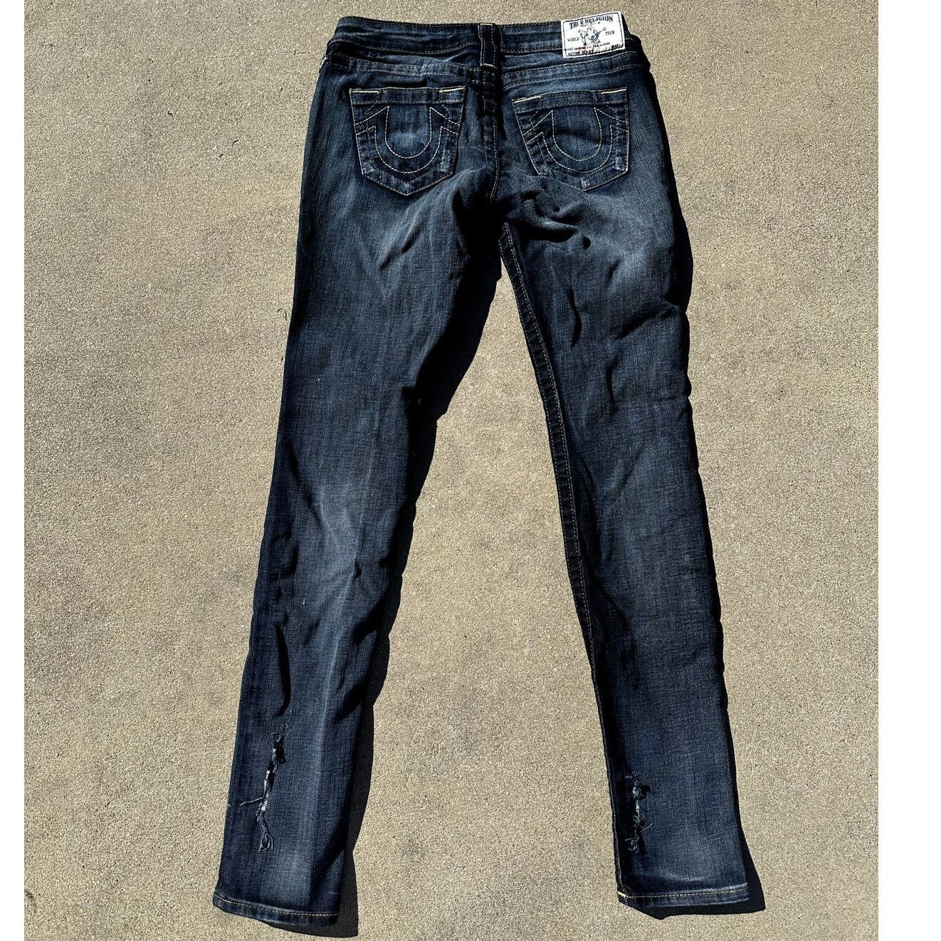 True Religion True Religion Women’s Jeans World Tour Low Distressed Size 26" / US 2 / IT 38 - 3 Thumbnail