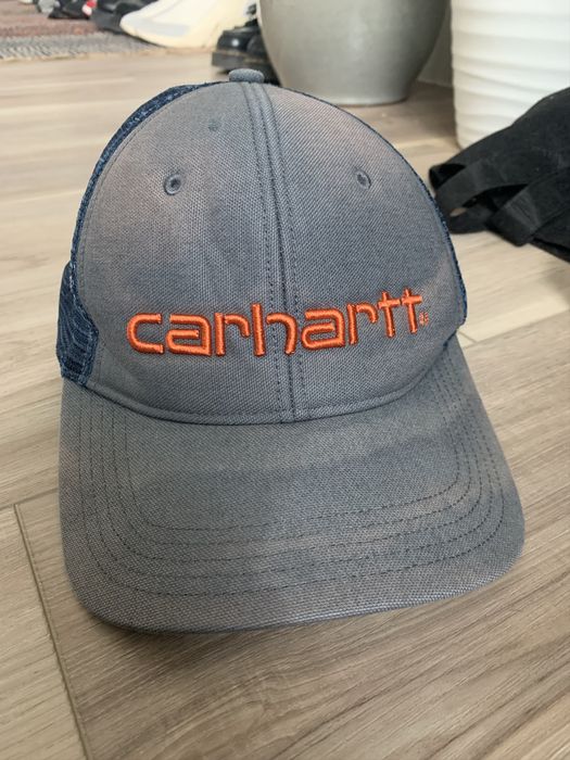 Carhartt Trucker Snapback Hat Mesh Spellout Cap