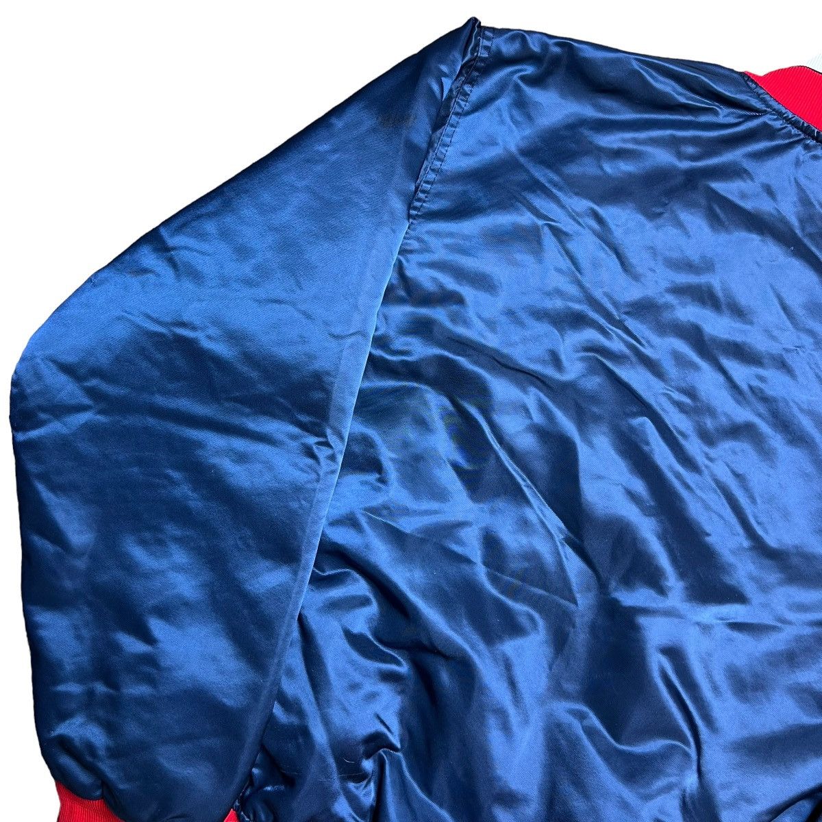 MLB × Vintage Vintage 1980s MLB Atlanta Braves Satin Bomber Jacket Size US L / EU 52-54 / 3 - 23 Thumbnail