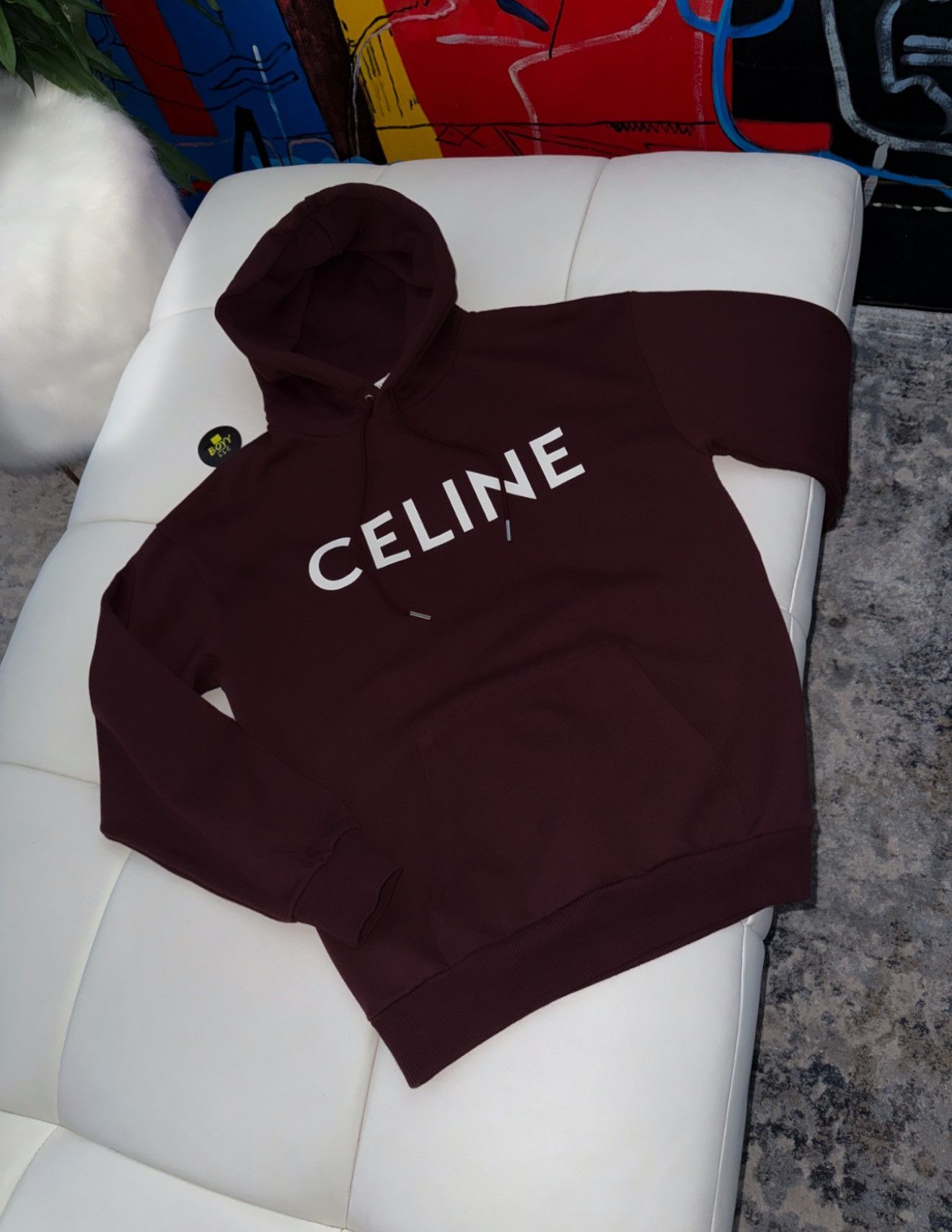 Celine Celine logo hoodie Size XS / US 0-2 / IT 36-38 - 1 Thumbnail
