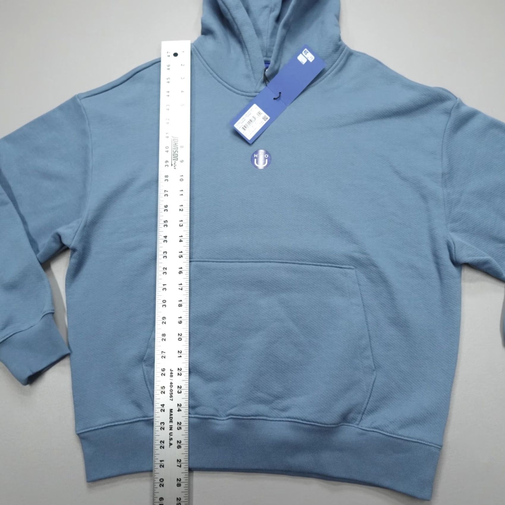 Hugo Boss HUGO BOSS Niftyhood Pullover Hoodie Men M Logo Cotton French Terry Blue Regular Size M Hoodie Mens Size US M / EU 48-50 / 2 - 6 Thumbnail