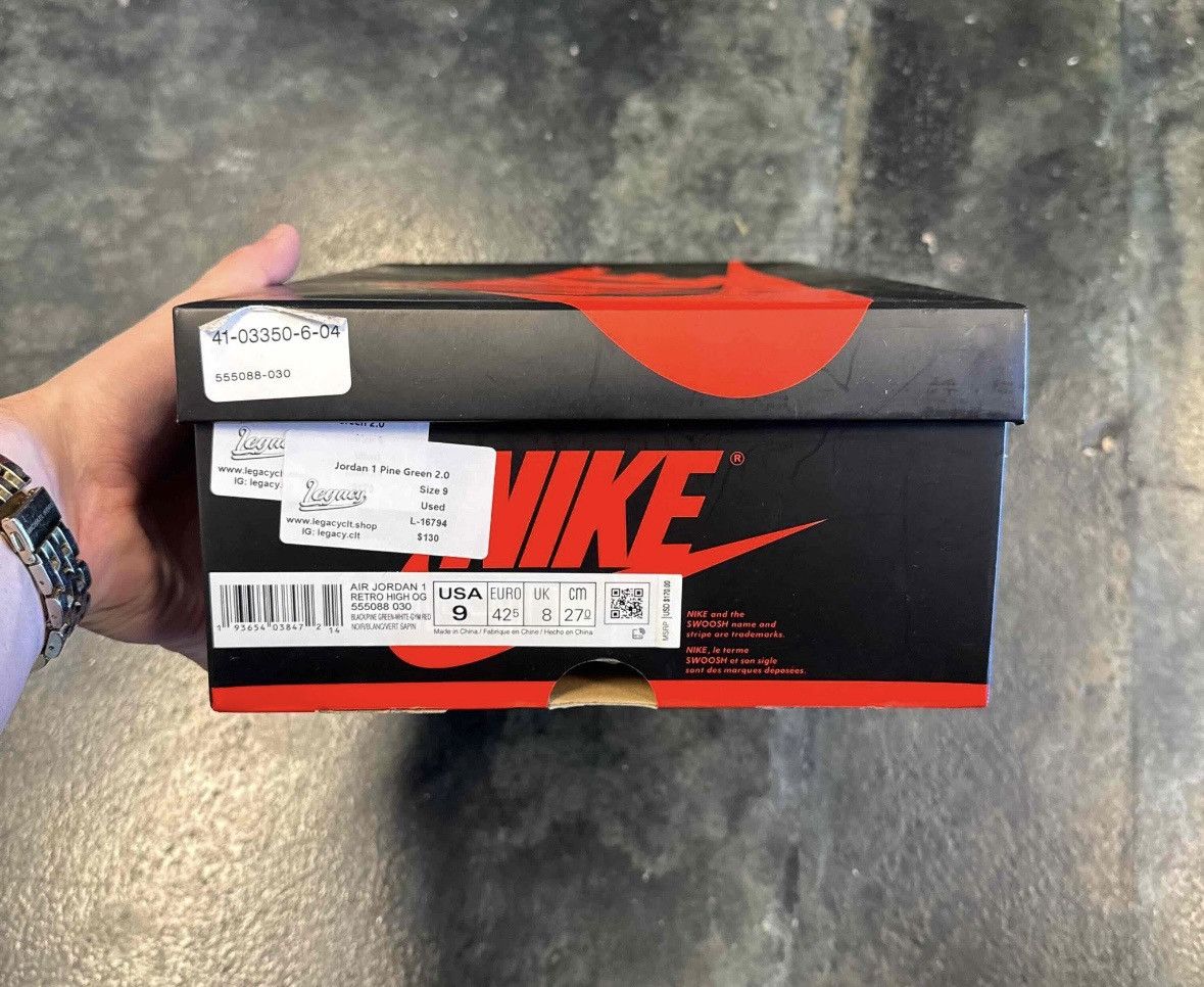 Jordan Brand Jordan 1 Pine Green 2.0 Size US 9 / EU 42 - 7 Thumbnail