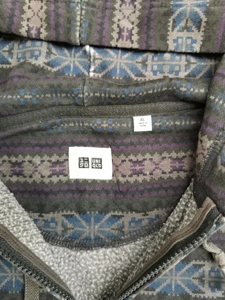 Japanese Brand × Uniqlo Rare!!! Uniqlo Zipper Hoodie Sweatshirt Size US XL / EU 56 / 4 - 4 Thumbnail