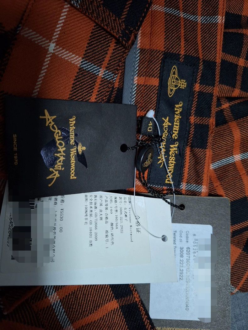 Vivienne Westwood Vivienne Westwood Classic orange plaid trousers Size 26" / US 2 / IT 38 - 5 Thumbnail