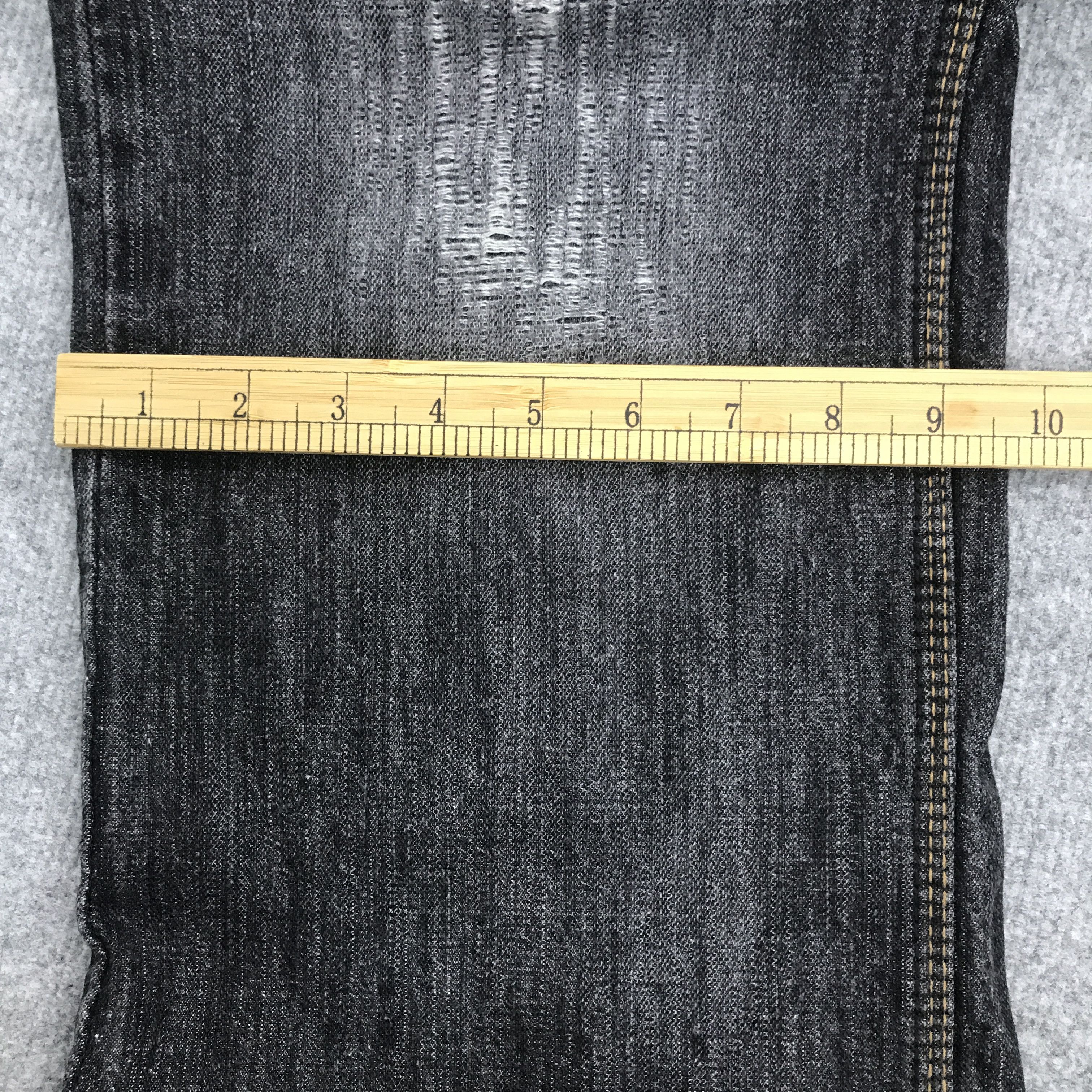Japanese Brand Rare Japan black denim distressed jeans style Size US 36 / EU 52 - 11 Thumbnail