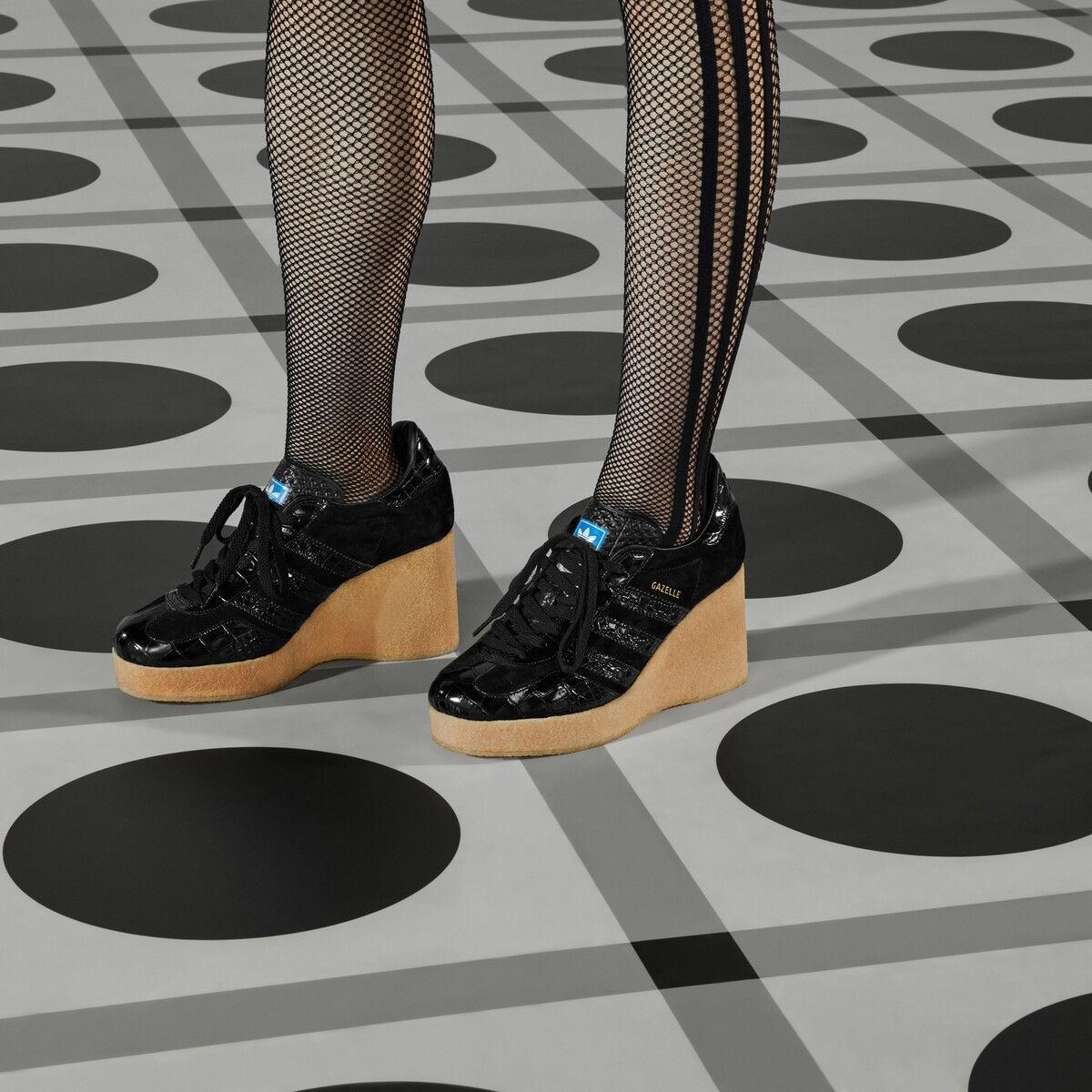 adidas gazelle silver green womens Adidas x Jeremy Scott Angel Reflective Wings Wedge Sneakers 38/38.5   darina`s garms
