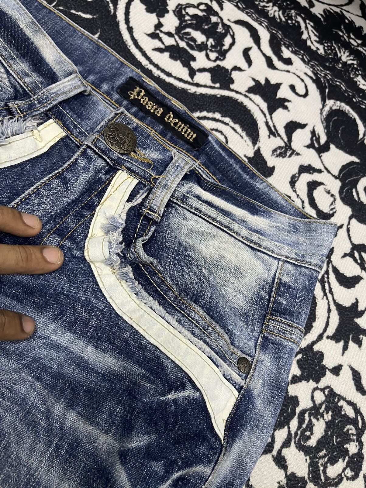 If Six Was Nine PASTA DENIM INSPIRED WASHABLE DENIM BRAND PASTA DENIM Size US 27 - 7 Thumbnail