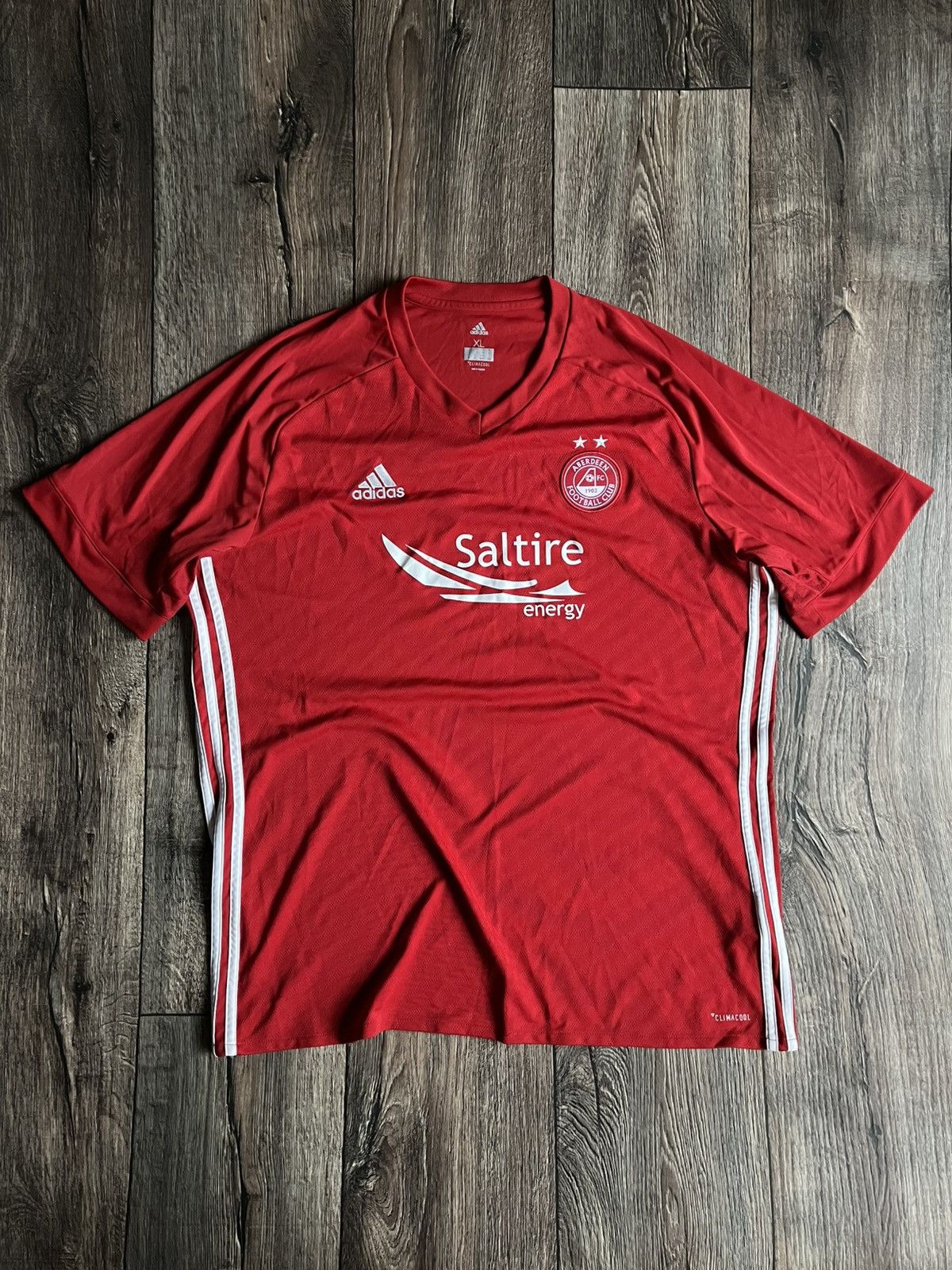 Adidas × Vintage Adidas FC Aberdeen Home 2017-2018 Football Soccer Jersey Size US XL / EU 56 / 4 - 1 Thumbnail