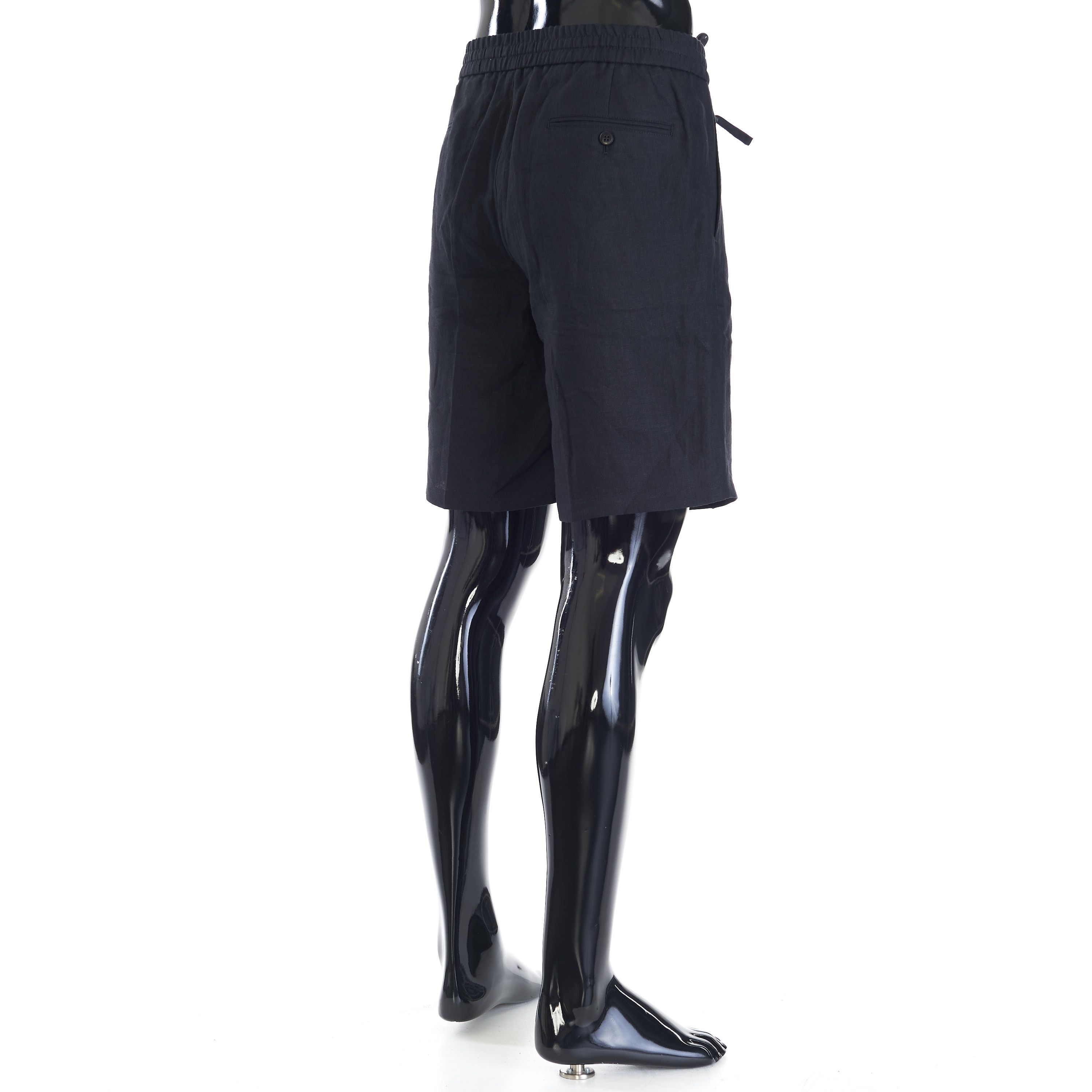 Brioni Black Sidney Bermuda Trousers Shorts - Linen Size US 38 / EU 54 - 6 Thumbnail