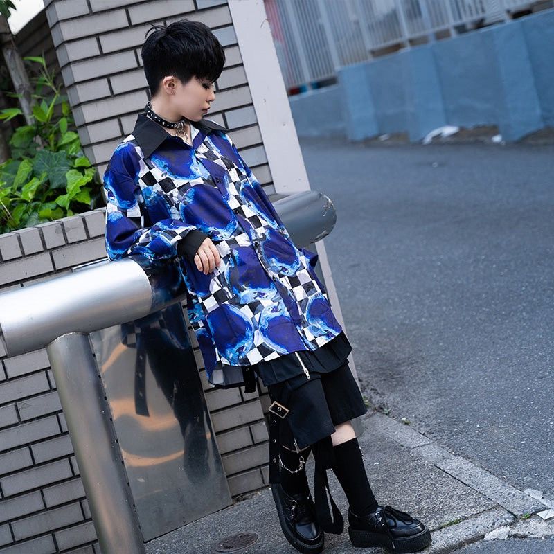 Japanese Brand × Vintage Acdc Rag Apple Checkered Longshirt button Size US XL / EU 56 / 4 - 8 Thumbnail