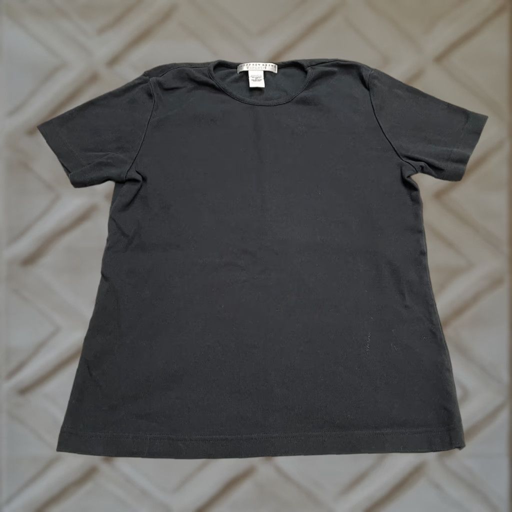 Geoffrey Beene Geoffrey Beene Basic T-Shirt Womens M Black Short Sleeve Crew Neck Cotton Size M / US 6-8 / IT 42-44 - 1 Thumbnail