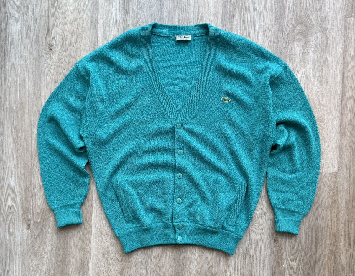 Lacoste Vintage 90s Lacoste Chemise Knit Cardigan Sweater Size US XL / EU 56 / 4 - 1 Thumbnail